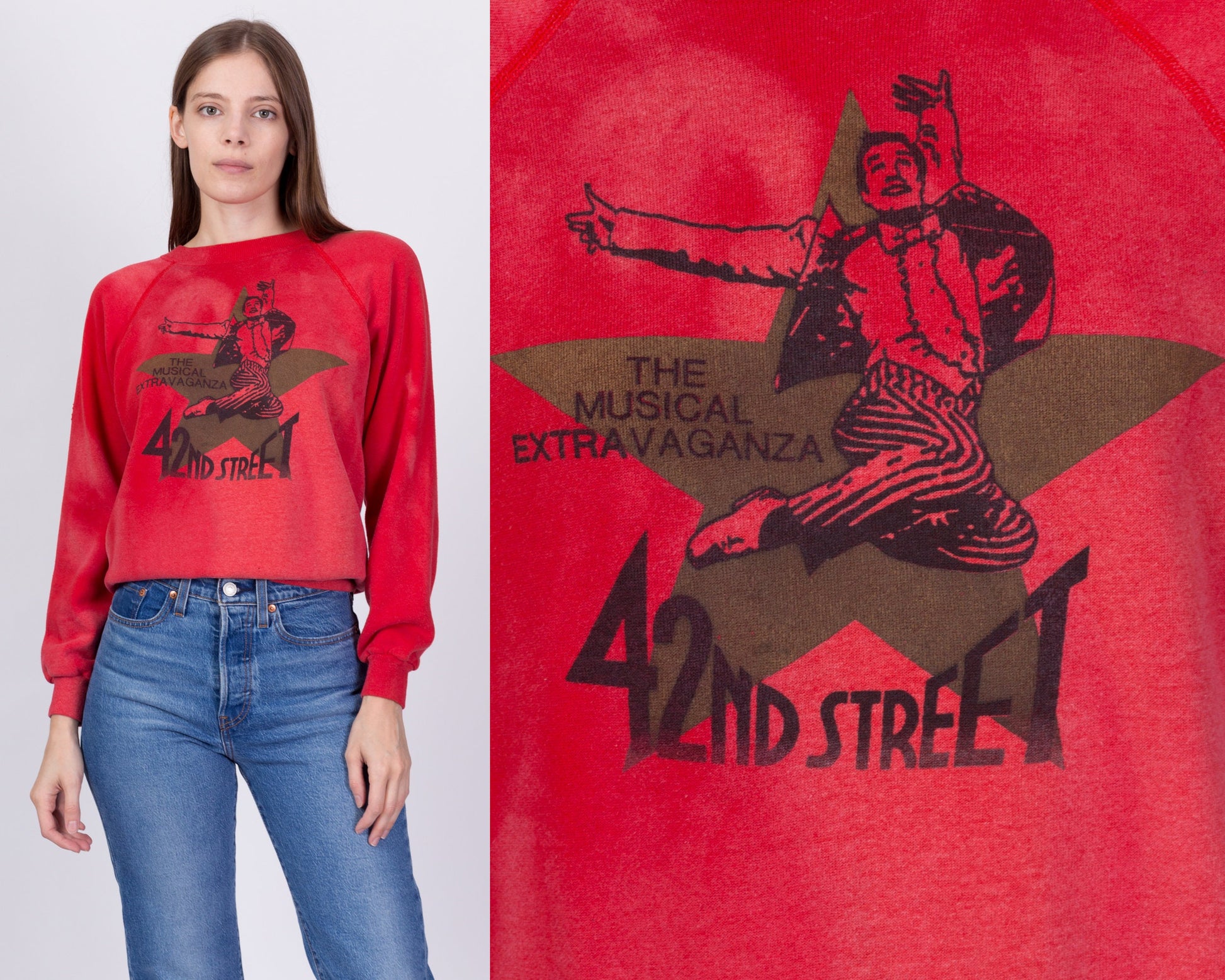 80s 42nd Street Broadway Musical Sweatshirt - Men's Small, Women's Medium 