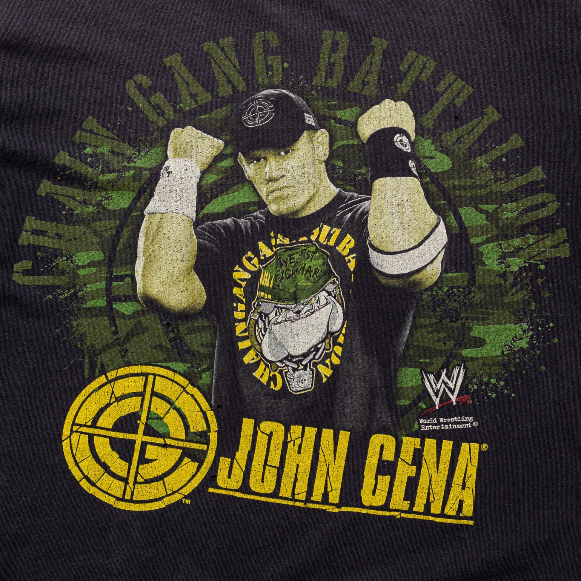 Vintage John Cena WWE Chain Gang Battalion T Shirt - Unisex Medium 
