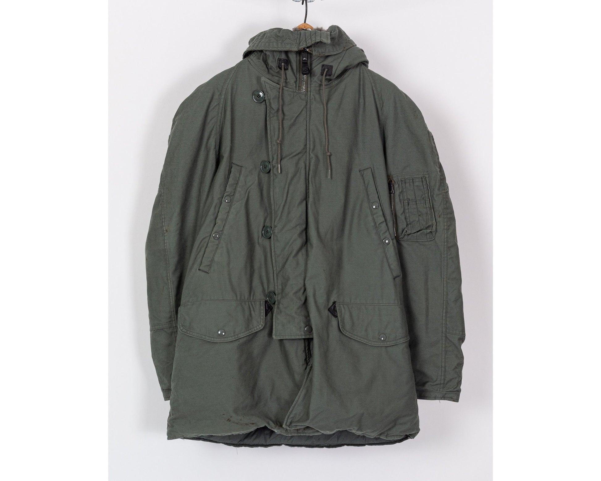 Vintage N-3B USAF Hooded Parka Flight Jacket - Men's Medium 