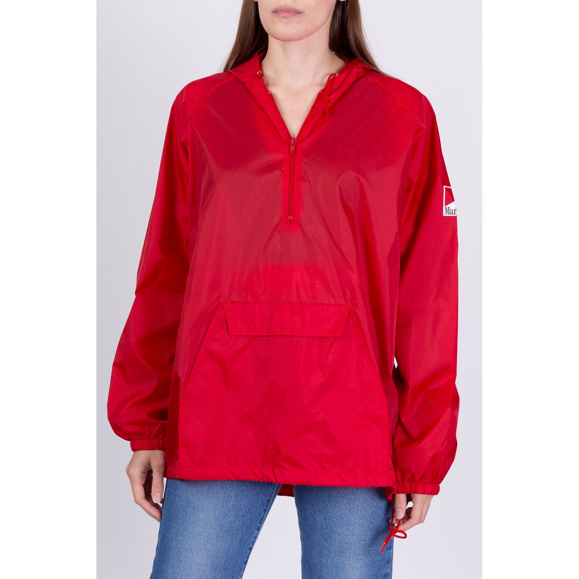 Vintage Marlboro Hooded Windbreaker - Men's Large 