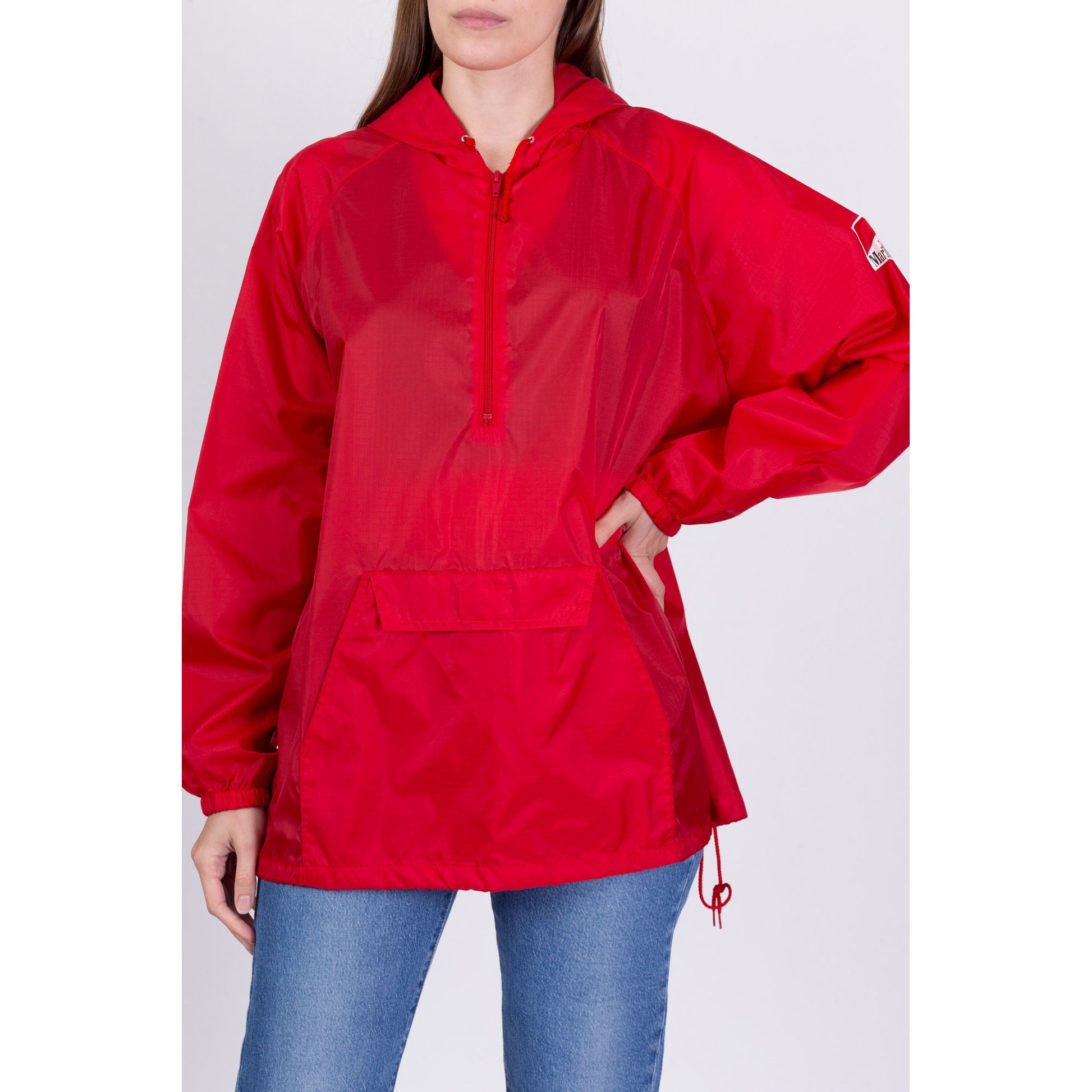Vintage Marlboro Hooded Windbreaker - Men's Large 