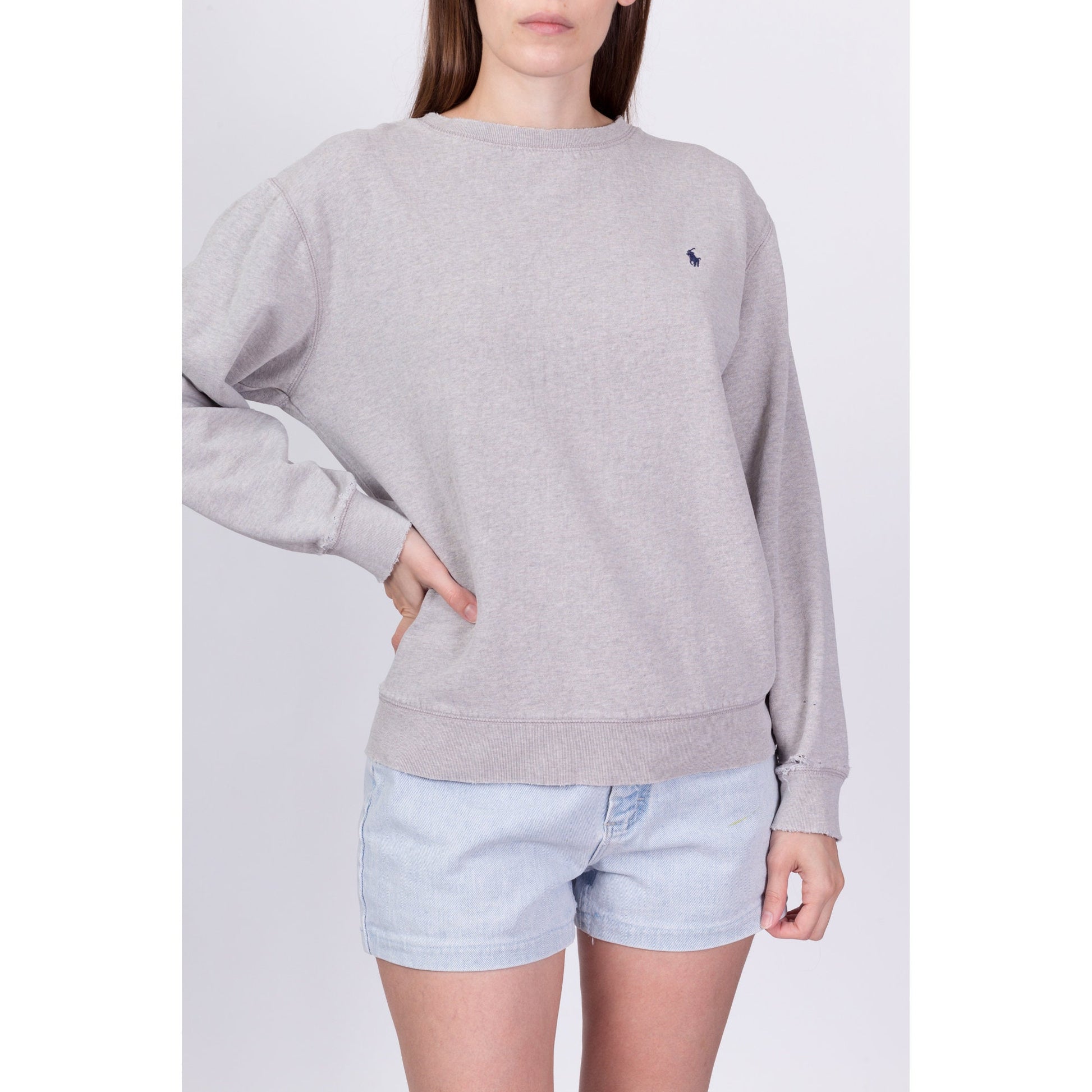 90s Y2K Polo Ralph Lauren Sweatshirt - Large 