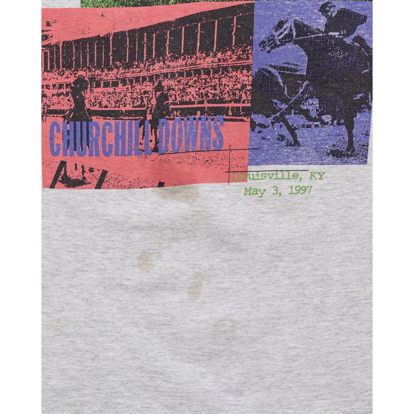 Vintage 1997 Kentucky Derby T Shirt - Men's Large, Women's XL 