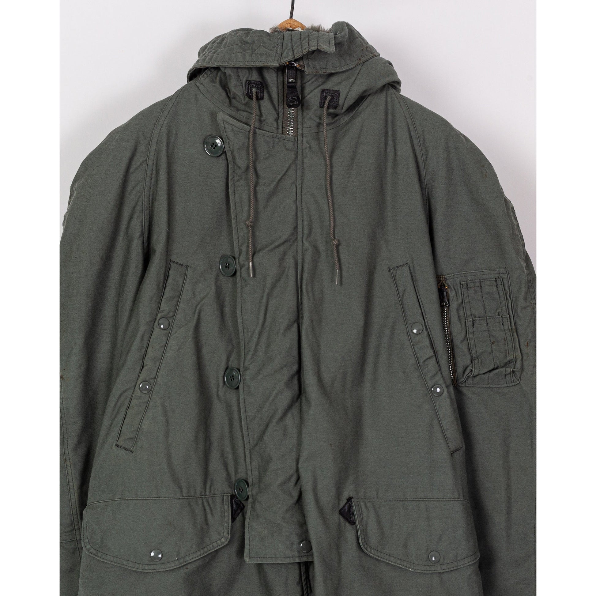 Vintage N-3B USAF Hooded Parka Flight Jacket - Men's Medium 