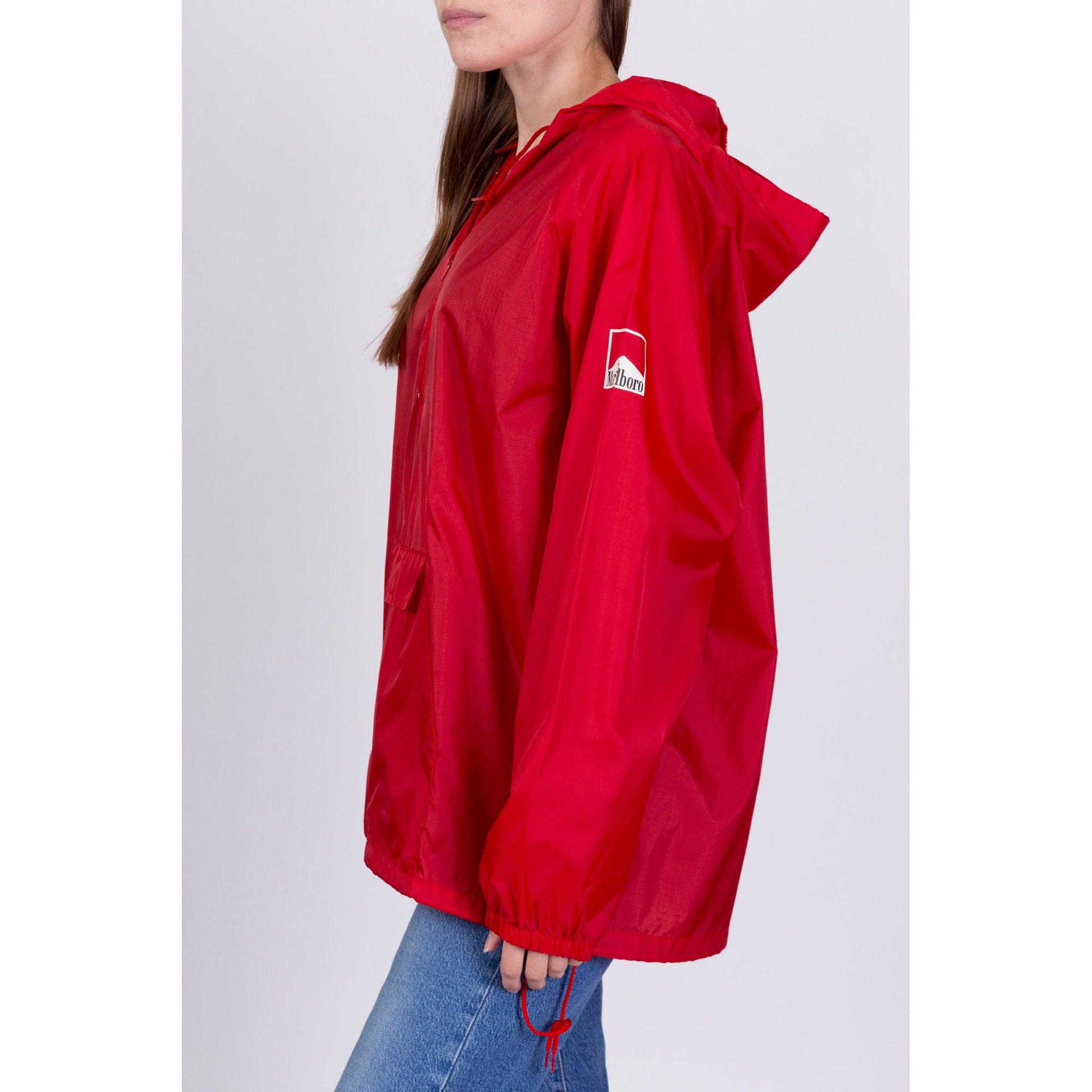 Vintage Marlboro Hooded Windbreaker - Men's Large 