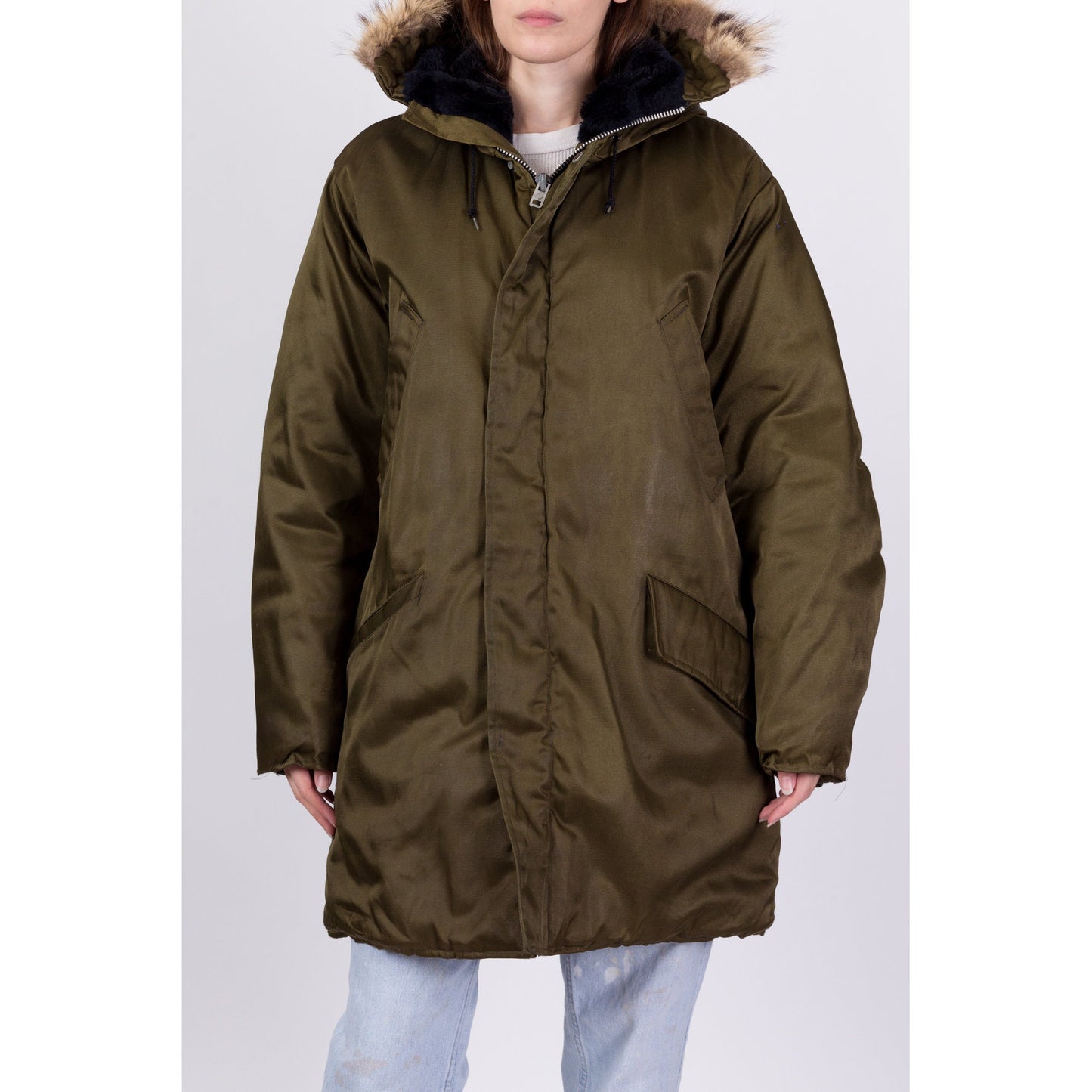 70s N3B Cold Weather Parka Coat - Men's Large, 42L 