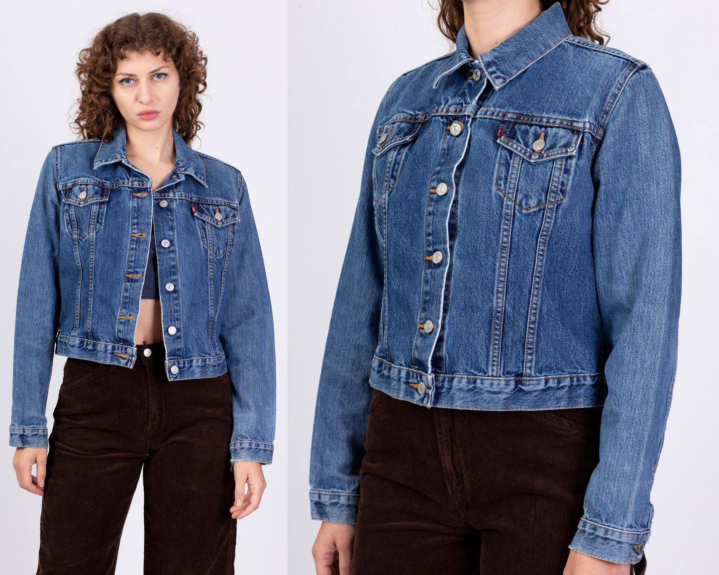 Vintage 70s Levis Denim Jacket - Men's XS Short, Women's Small 