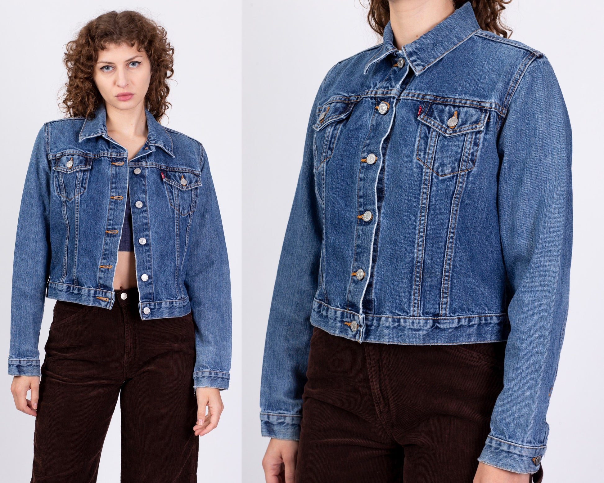 Vintage 70s Levis Denim Jacket - Men's XS Short, Women's Small 