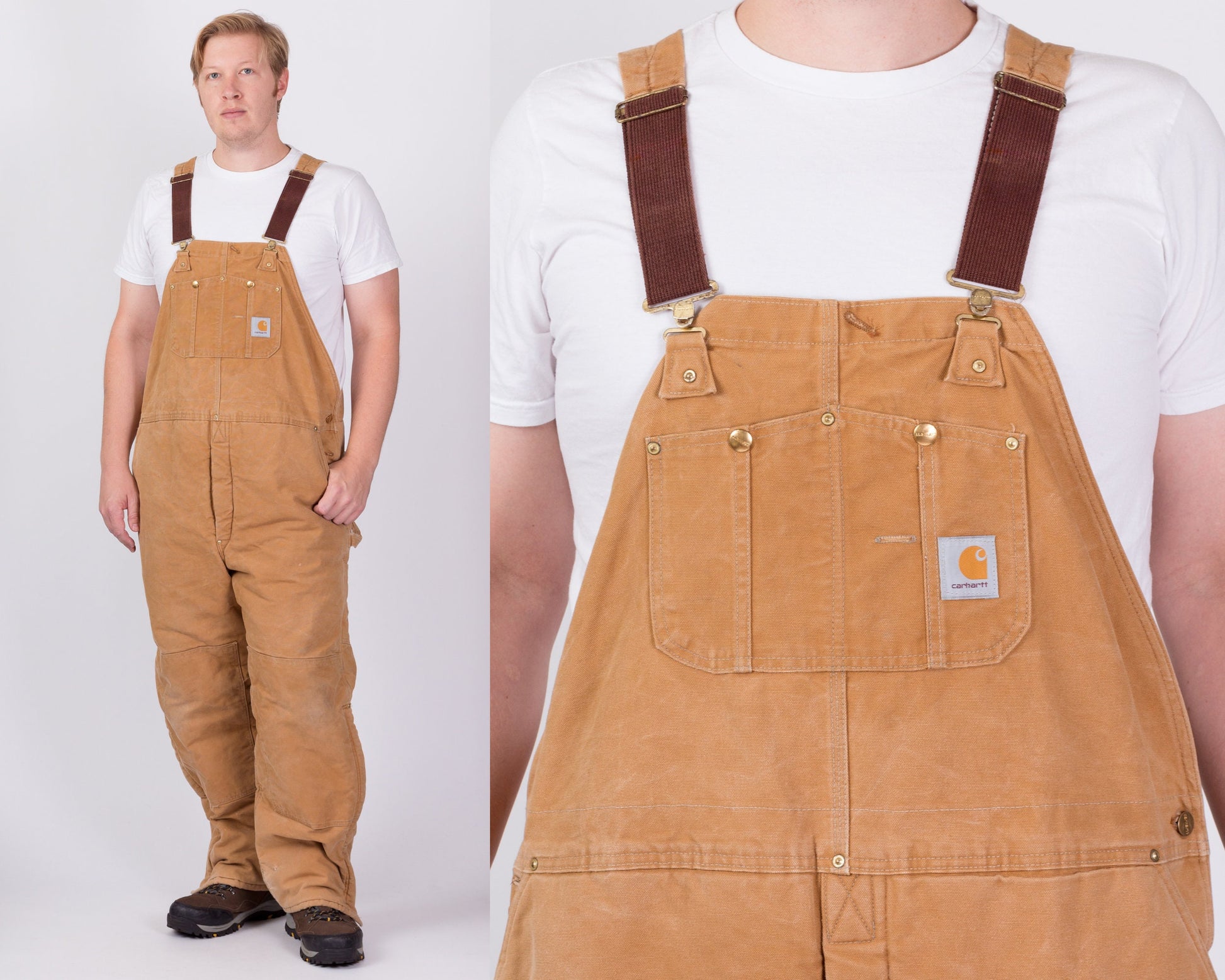 Vintage Carhartt Insulated Quilt Lined Overalls - Men's 2XL 