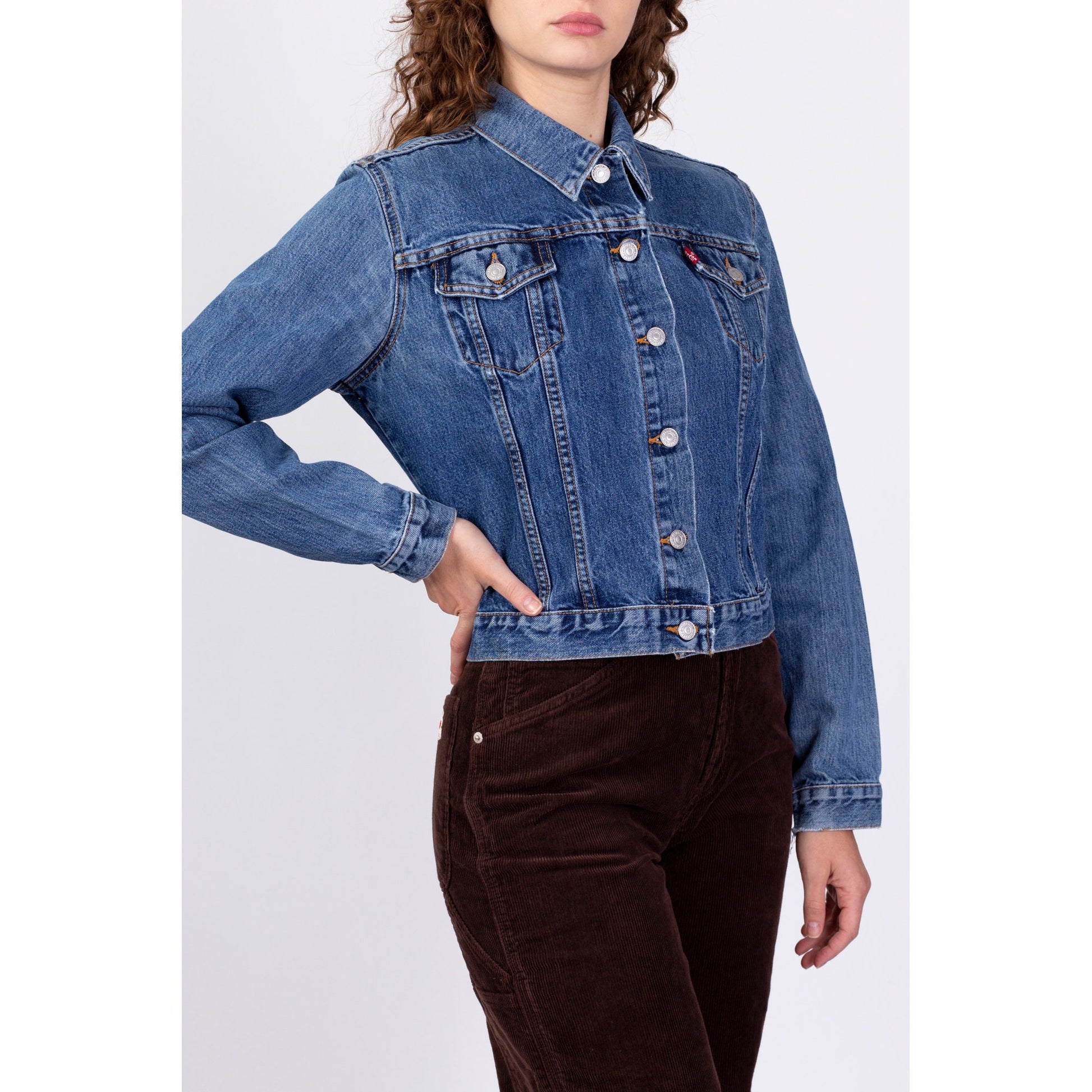 Vintage 70s Levis Denim Jacket - Men's XS Short, Women's Small 