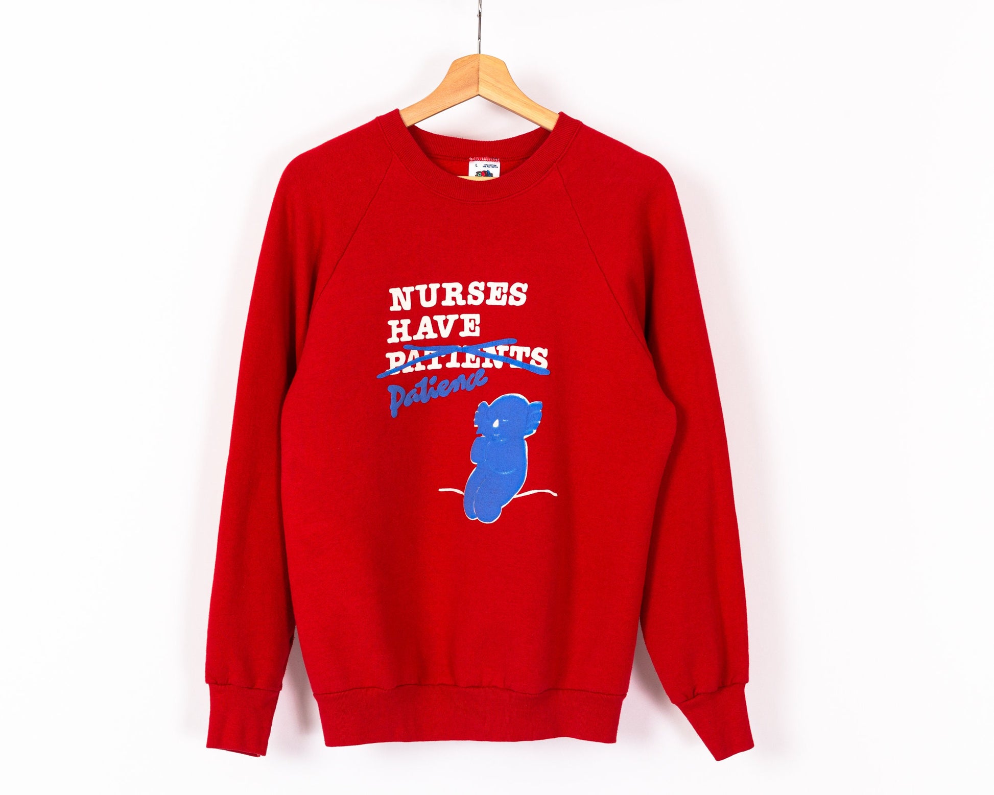 90s Nurses Have Patience Sweatshirt - Men's Medium, Women's Large 