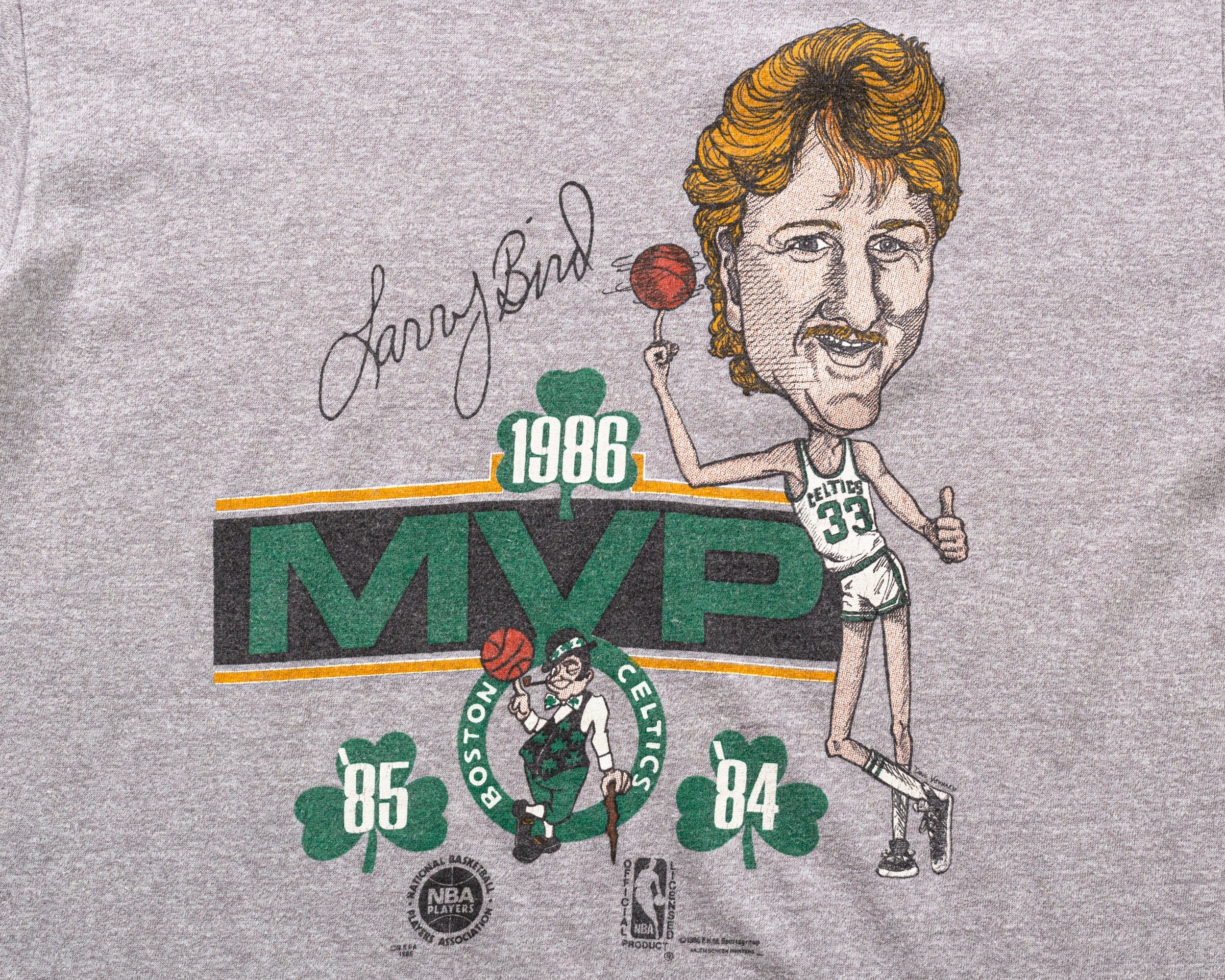 Larry bird sale caricature t shirt