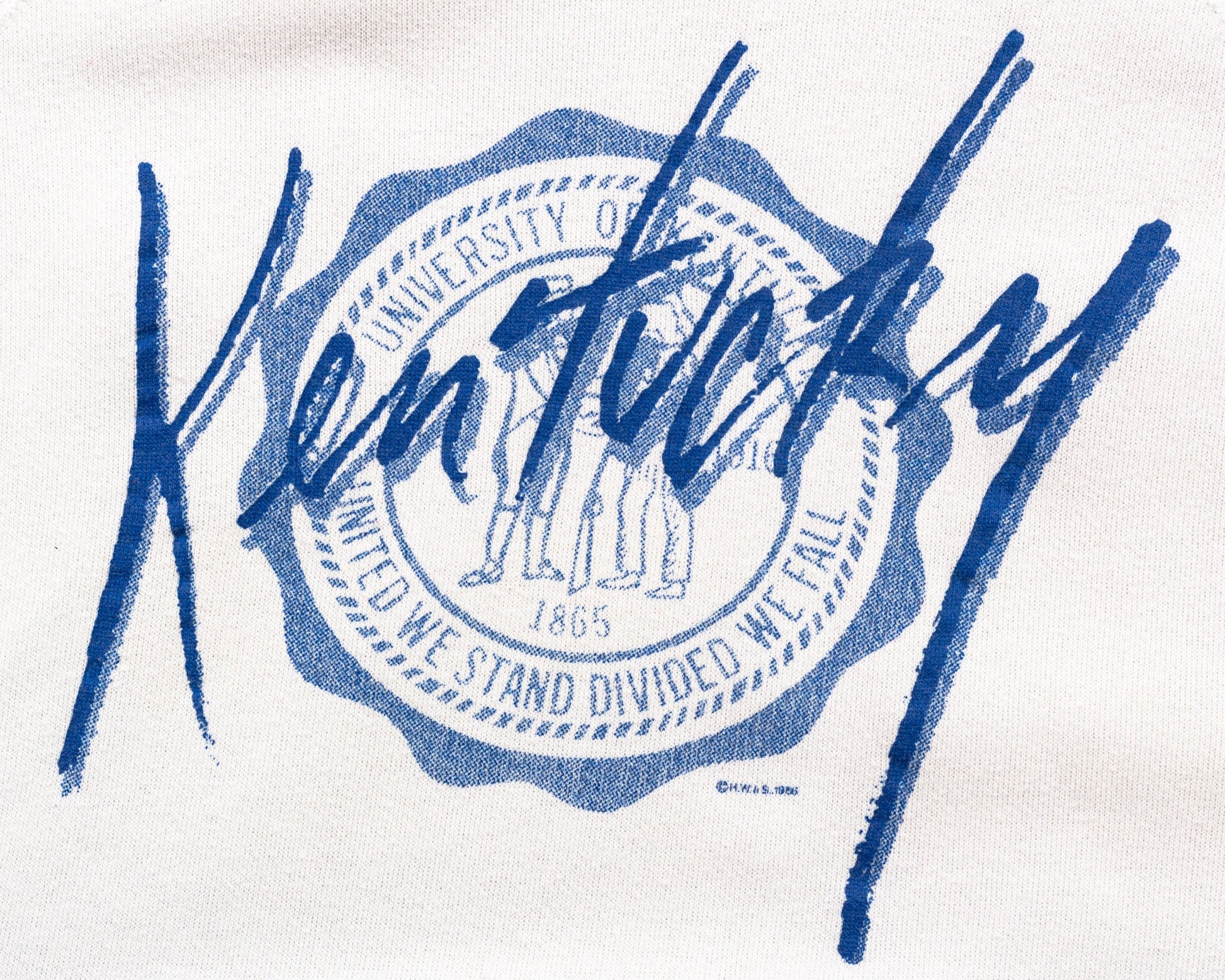 80s University Of Kentucky Sweatshirt Top - Men's Medium, Women's Large 