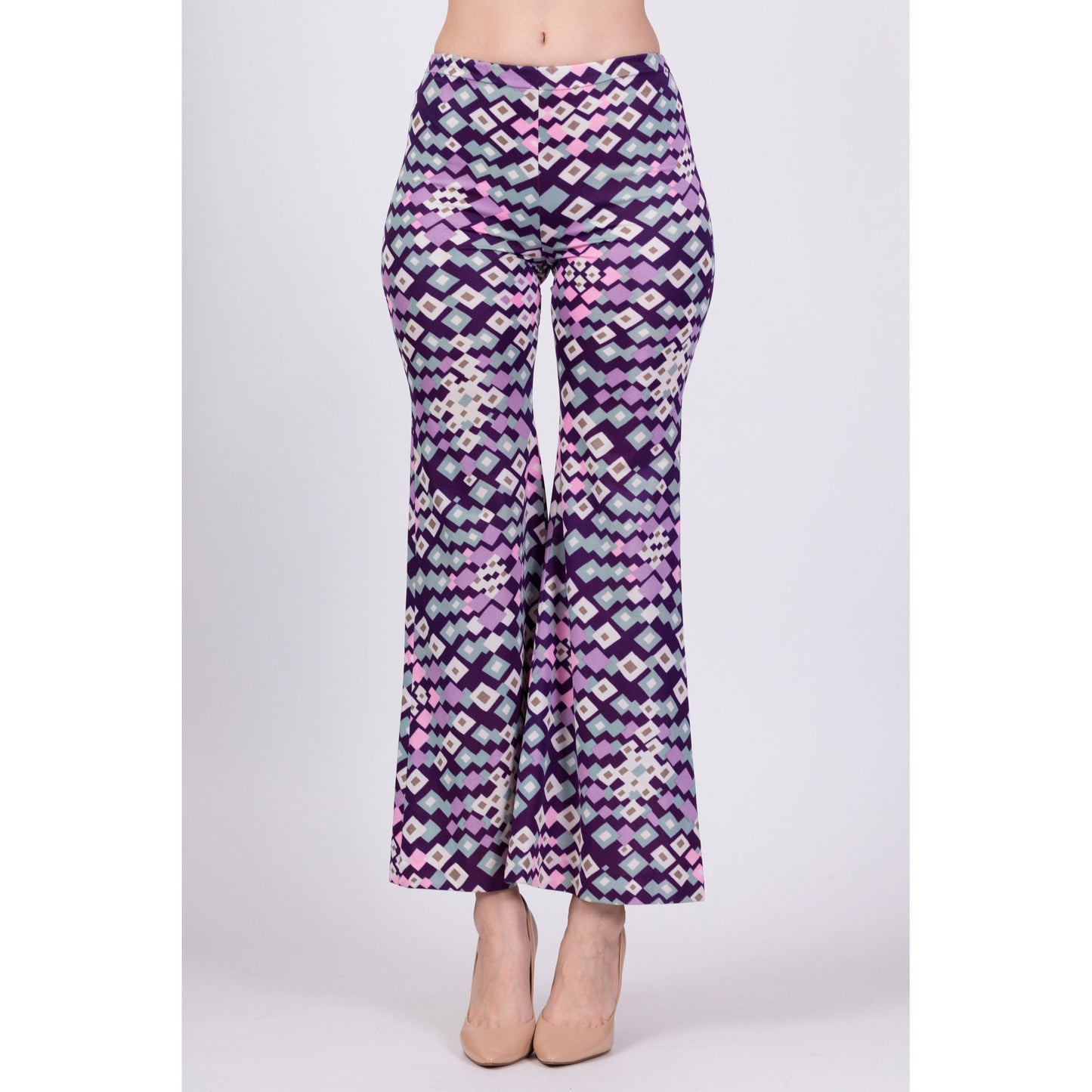 70s Psychedelic Geometric Pants - Extra Small 