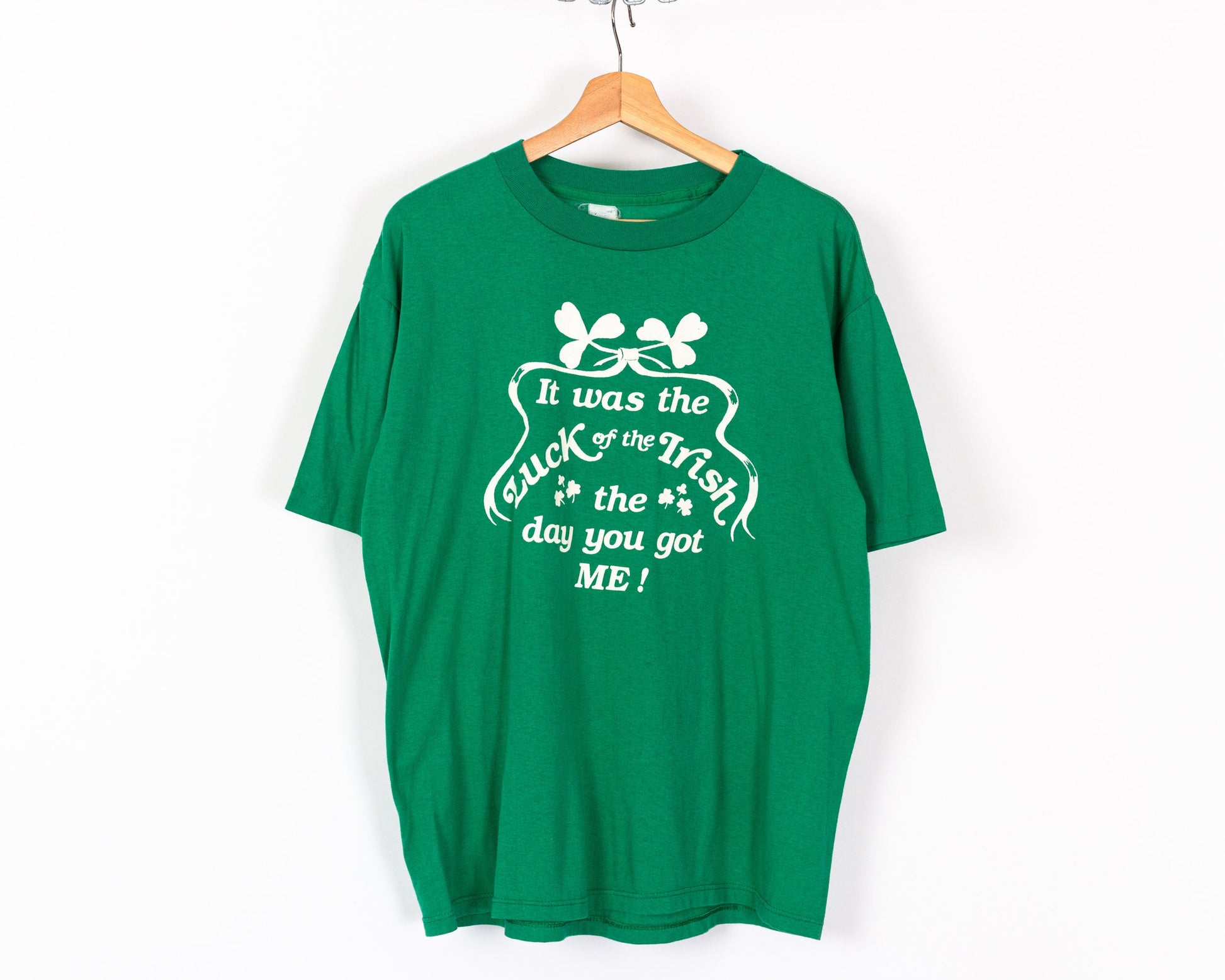 80s Luck Of The Irish T Shirt - Men's Large, Women's XL 
