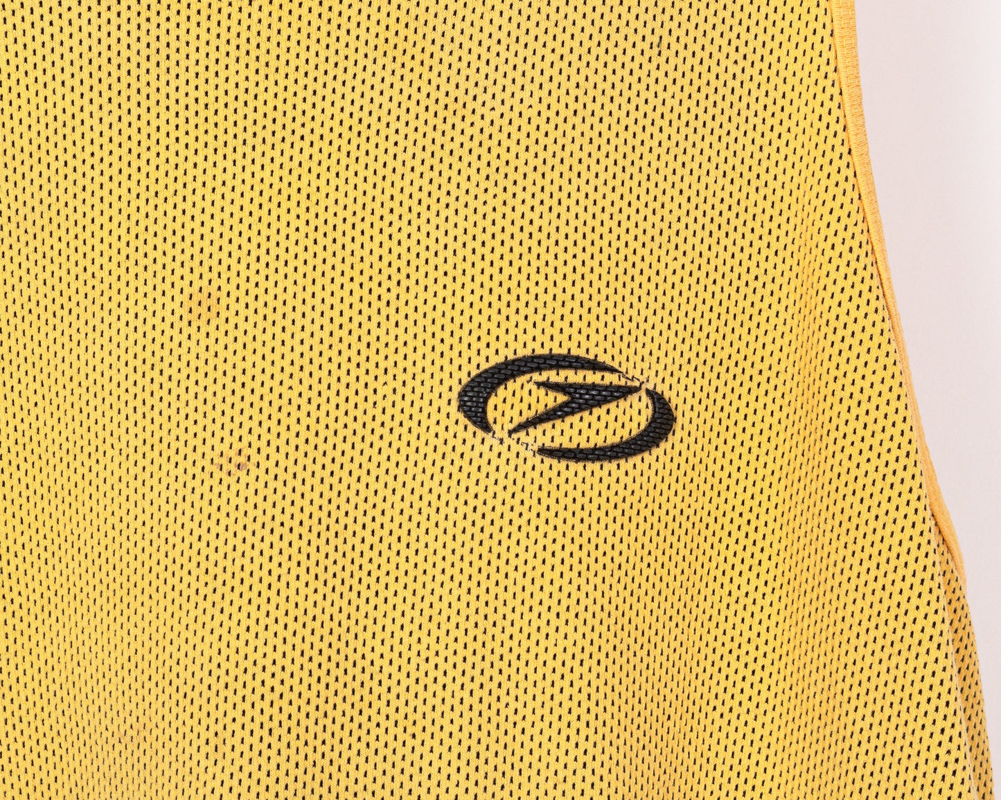 90s Speedo Tank Top - Men's Large, Women's XL | Vintage Yellow Mesh Textured Sleeveless Muscle Shirt