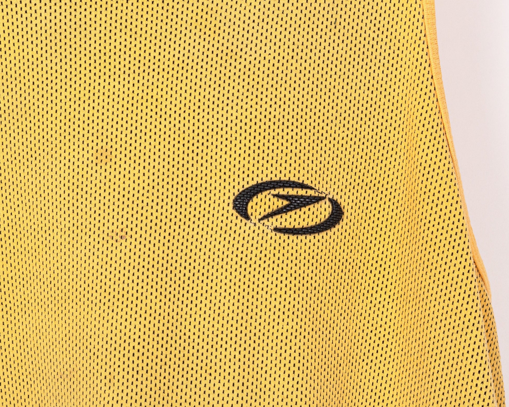 90s Speedo Tank Top - Men's Large, Women's XL | Vintage Yellow Mesh Textured Sleeveless Muscle Shirt