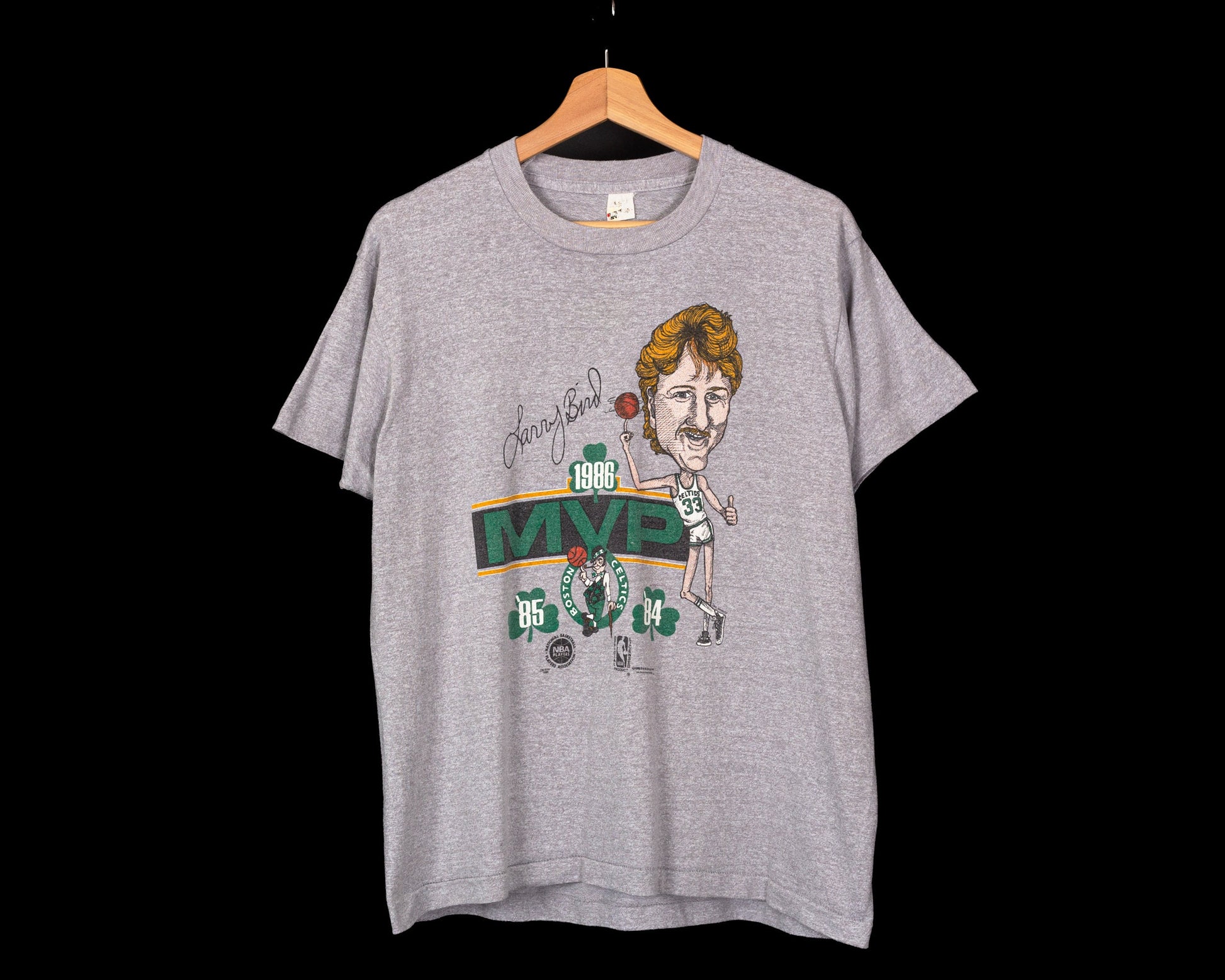 80s Boston Celtics Green Stuff Caricatures NBA t-shirt Small - The