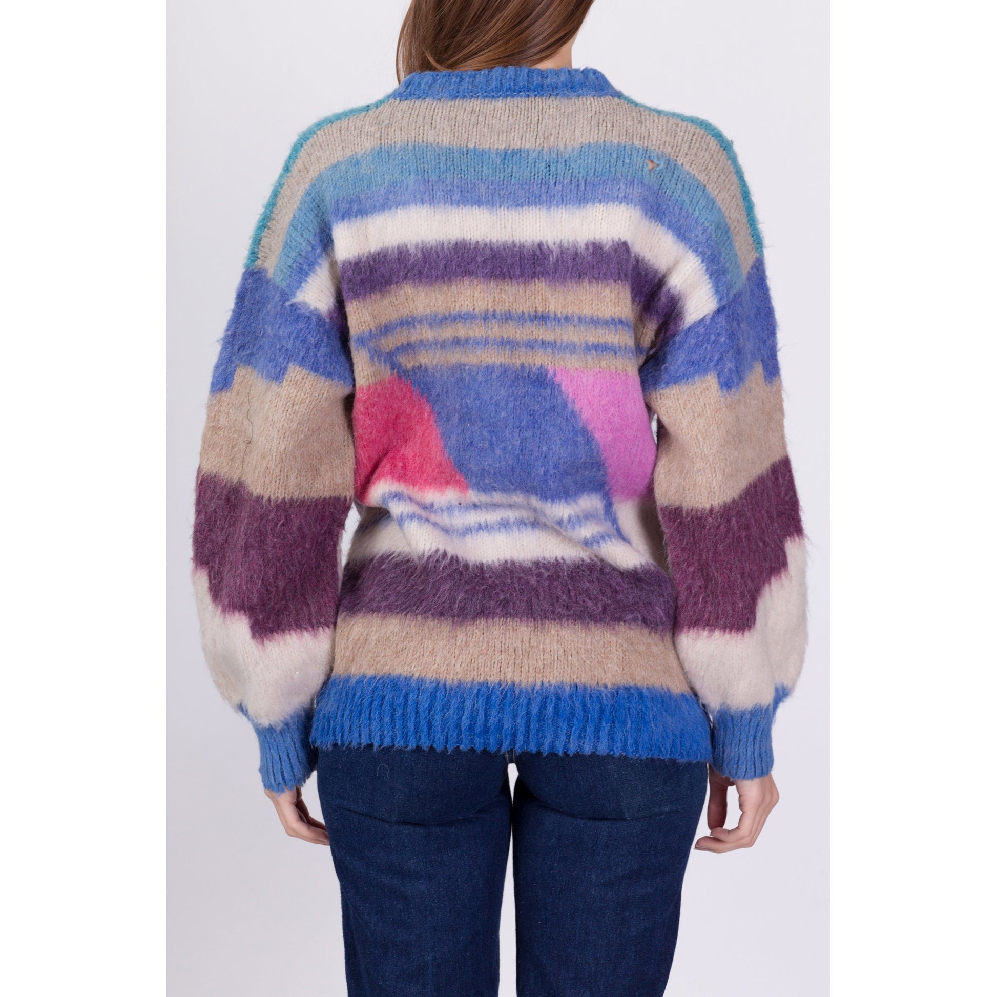 Vintage Alpaca Shaggy Knit Sweater - Men's Medium, Women's Large 
