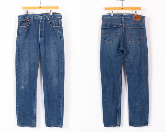 Vintage Levi's 501 Made In USA Jeans - 34" Waist 