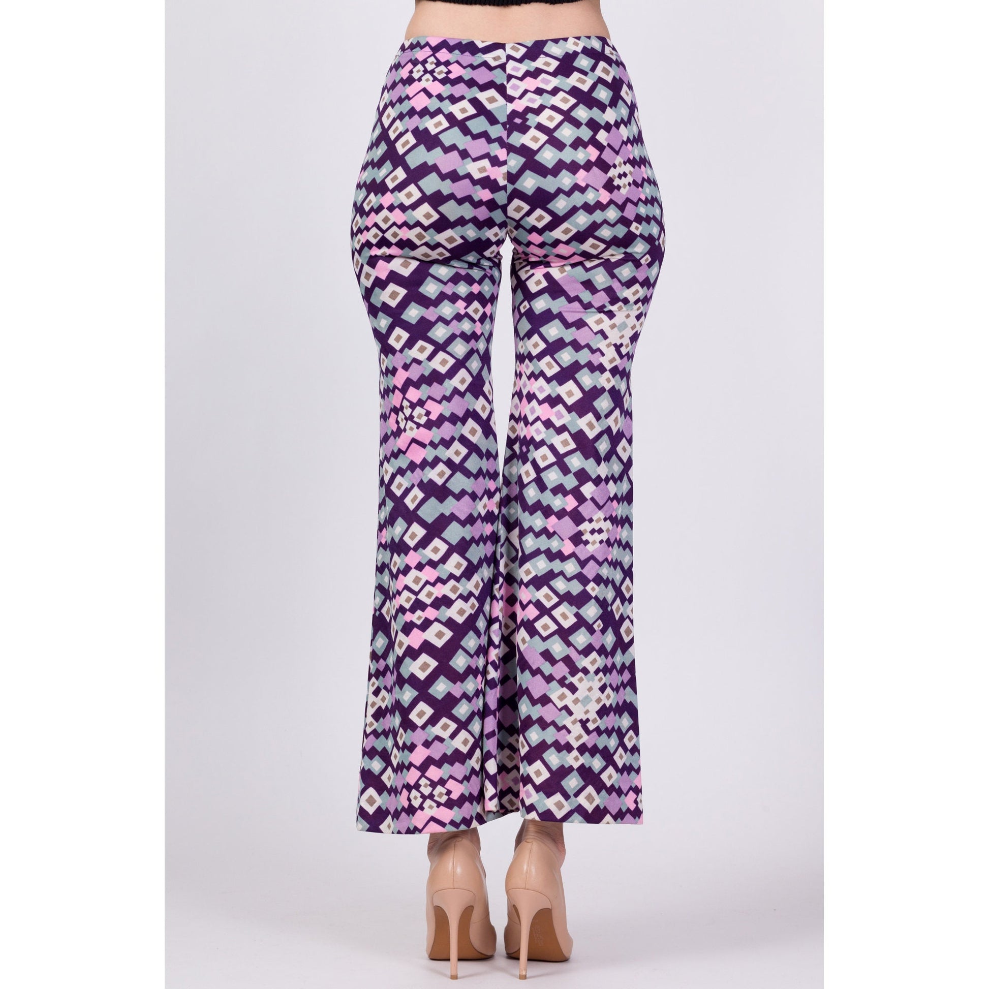 70s Psychedelic Geometric Pants - Extra Small 