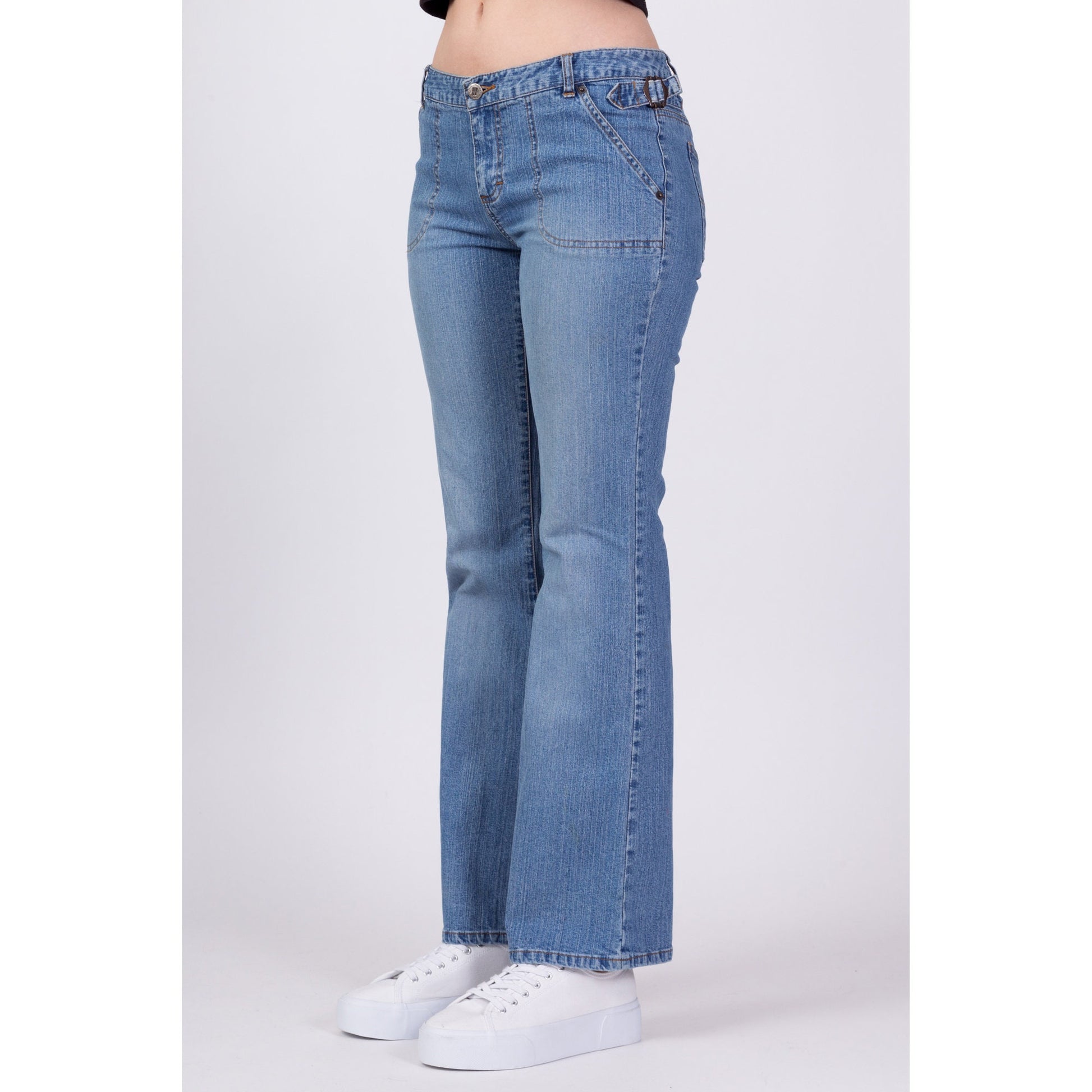 Y2K Low Rise Bootcut Jeans - Small 