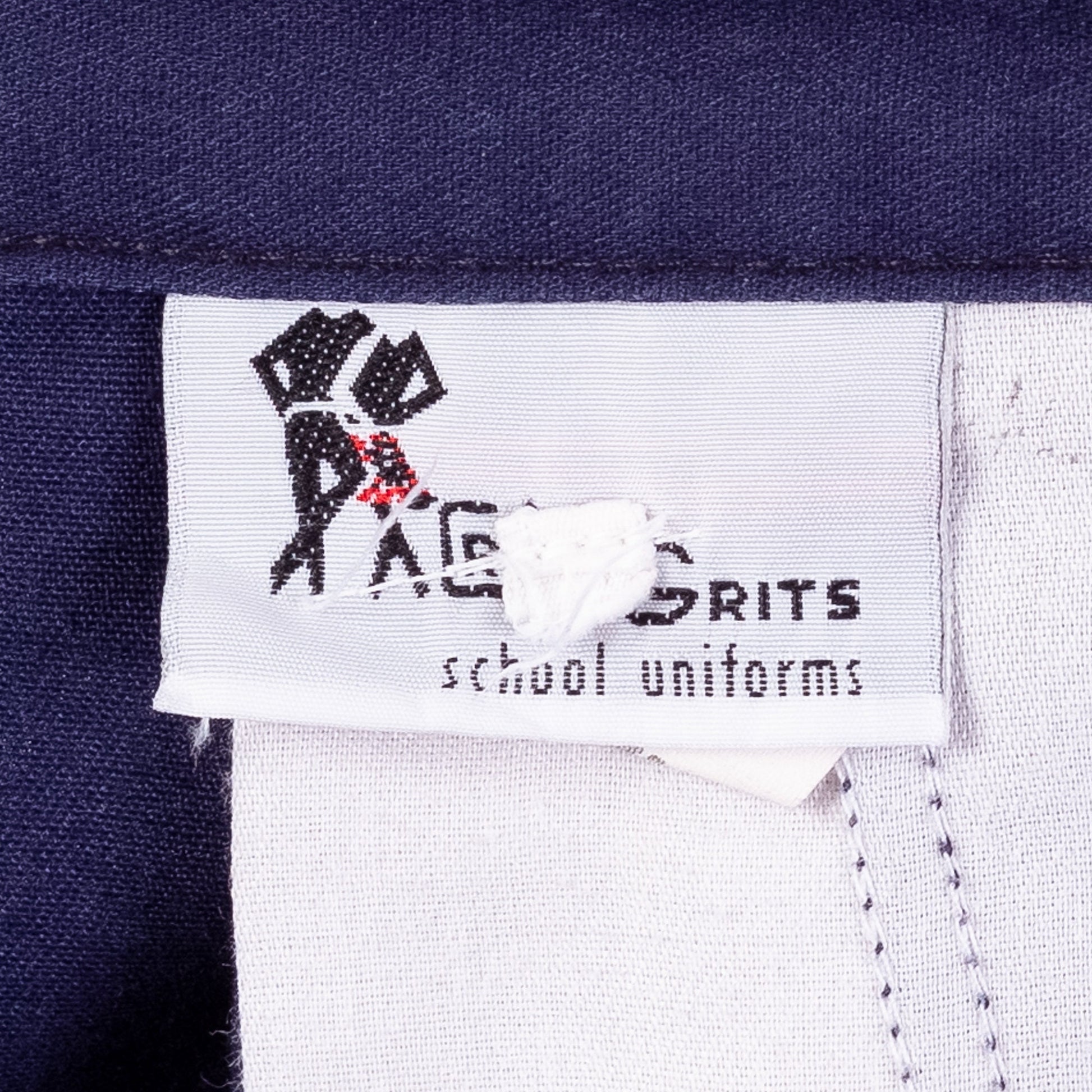 80s Navy Blue Pleated Shorts - Petite XS, 22"-24" 