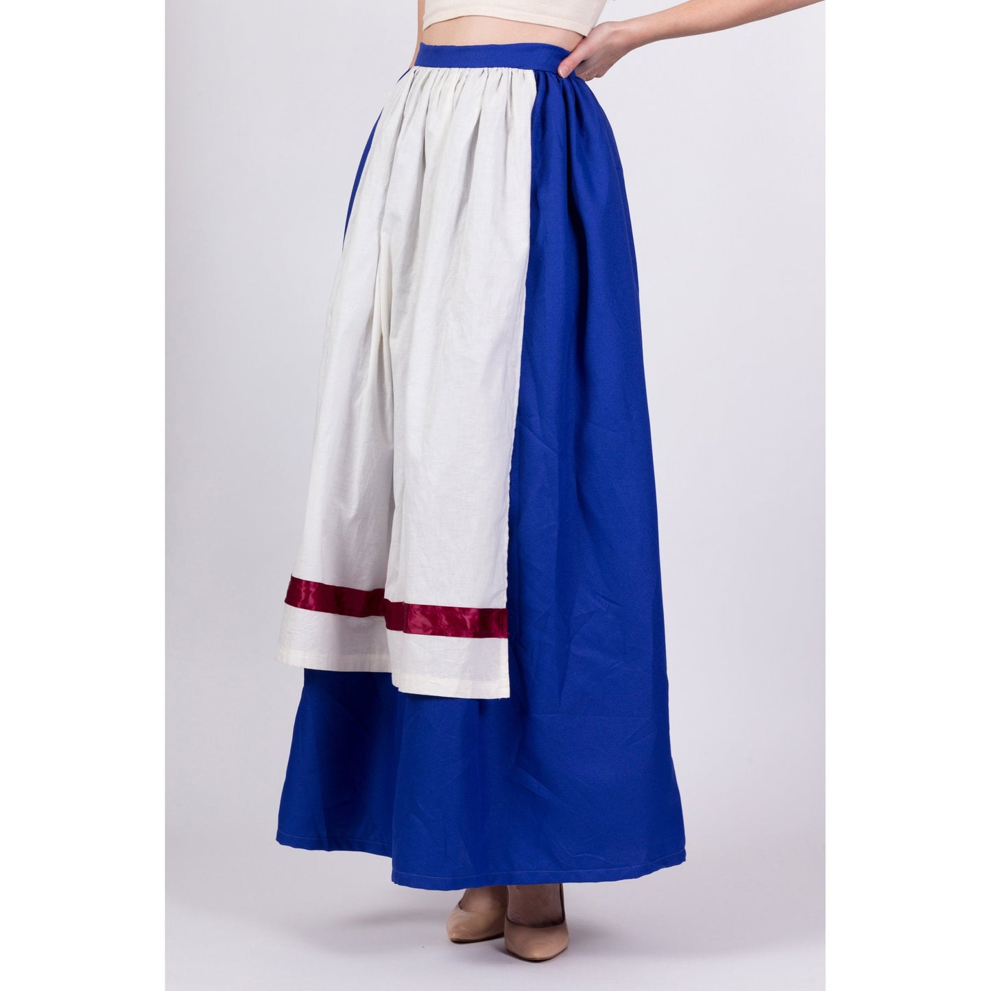 Vintage 70s Folk Costume Skirt - Medium, 29.5" 