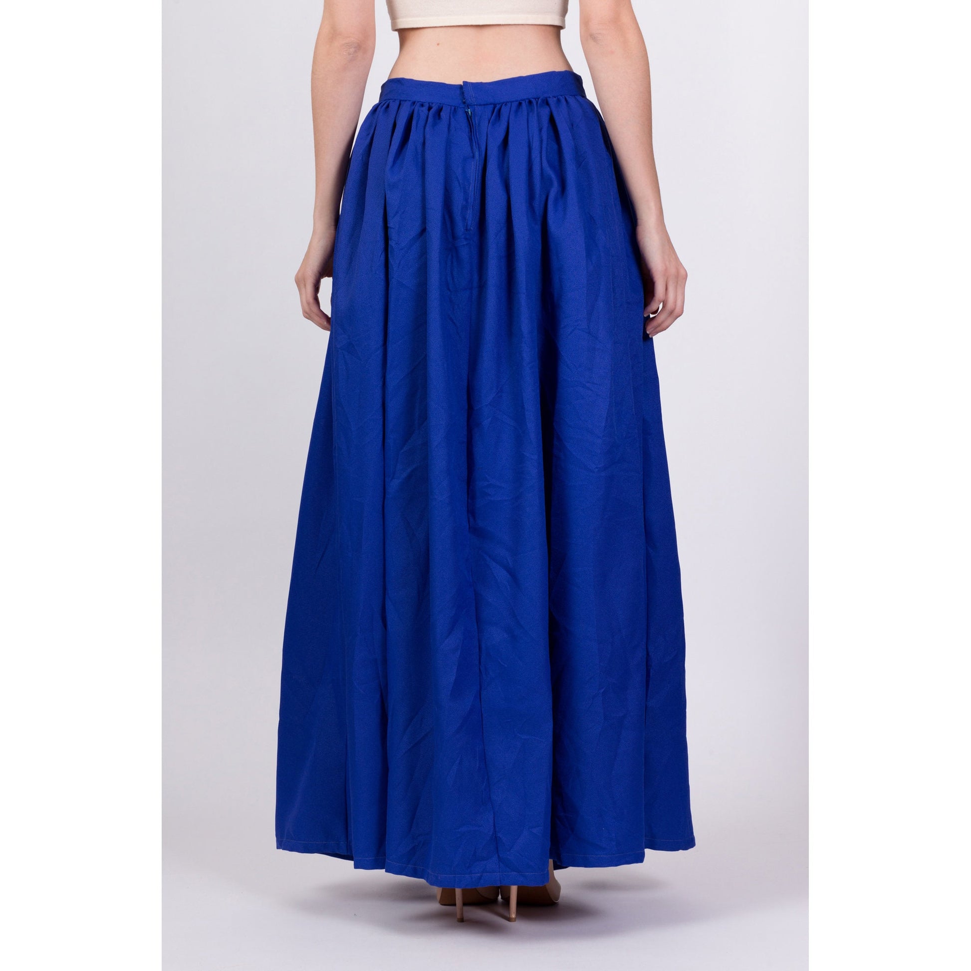 Vintage 70s Folk Costume Skirt - Medium, 29.5" 