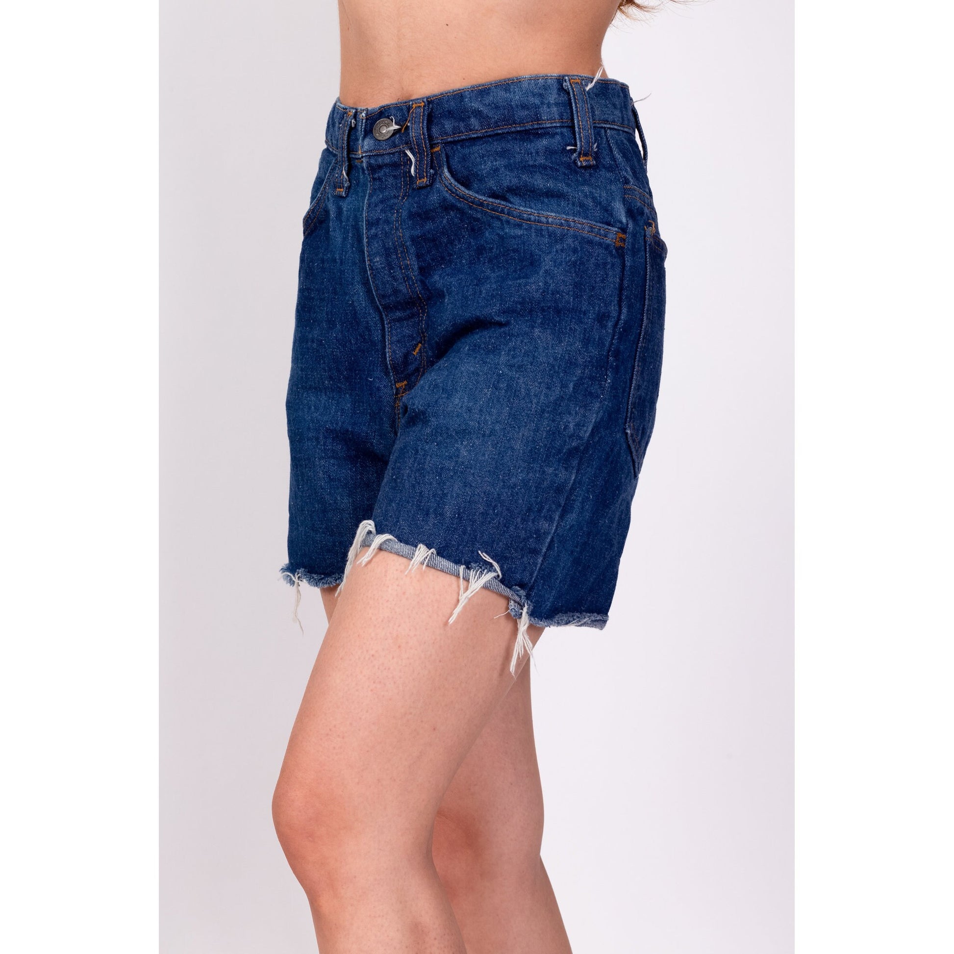 70s Cut Off Jean Shorts - Men's XS 