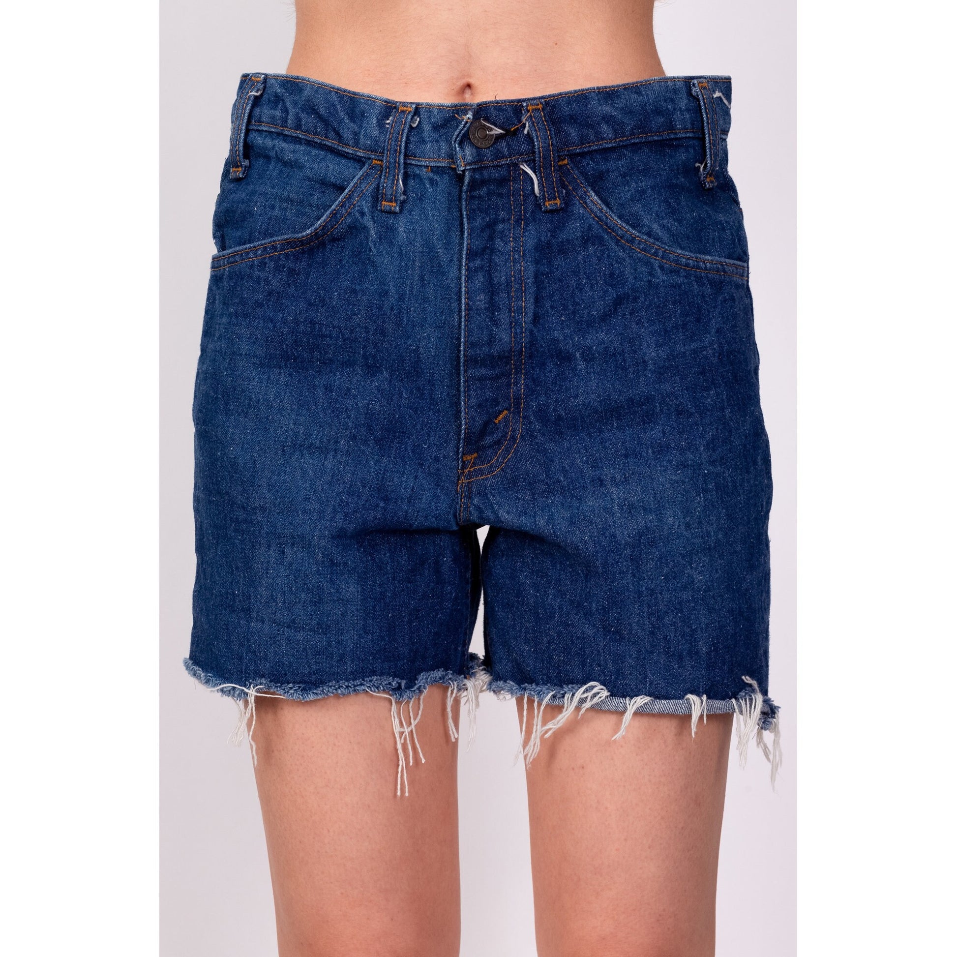 70s Cut Off Jean Shorts - Men's XS 