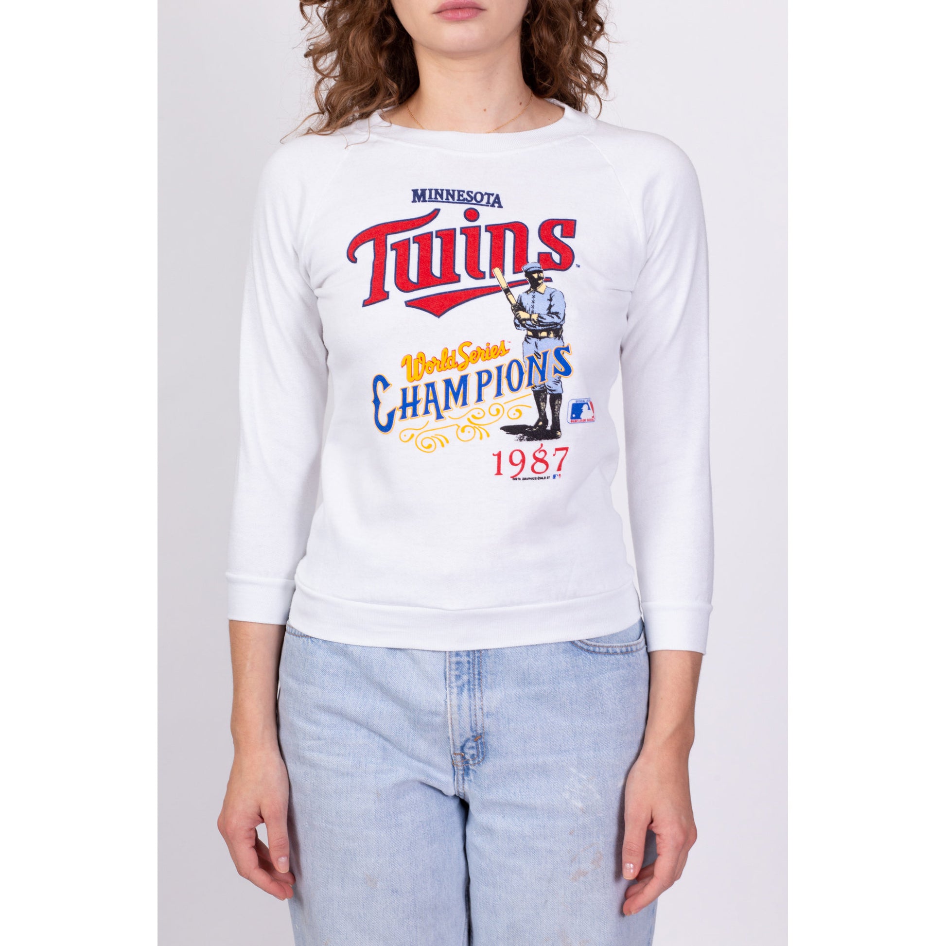 1987 Minnesota Twins World Series Sweatshirt - Petite Extra Small 