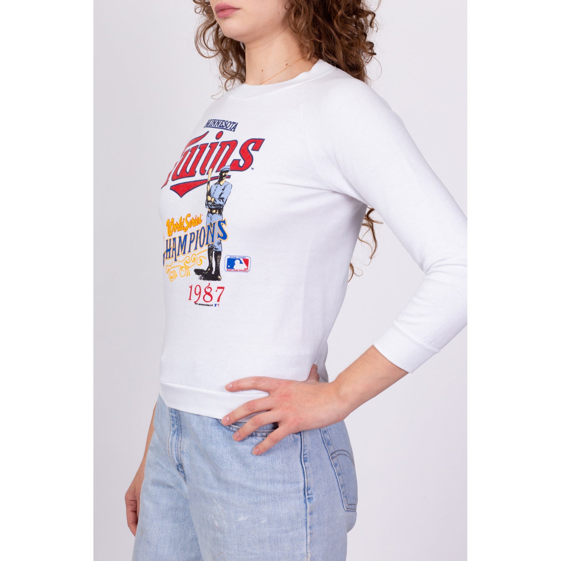 1987 Minnesota Twins World Series Sweatshirt - Petite Extra Small 