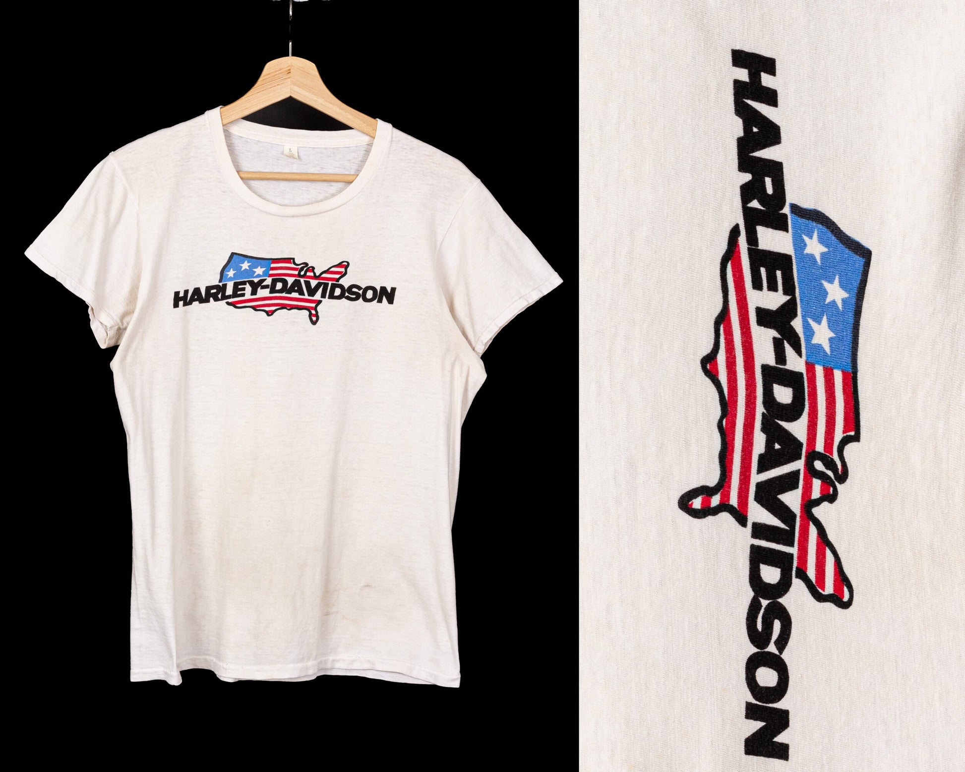 70s Harley Davidson T Shirt - Women's Large 