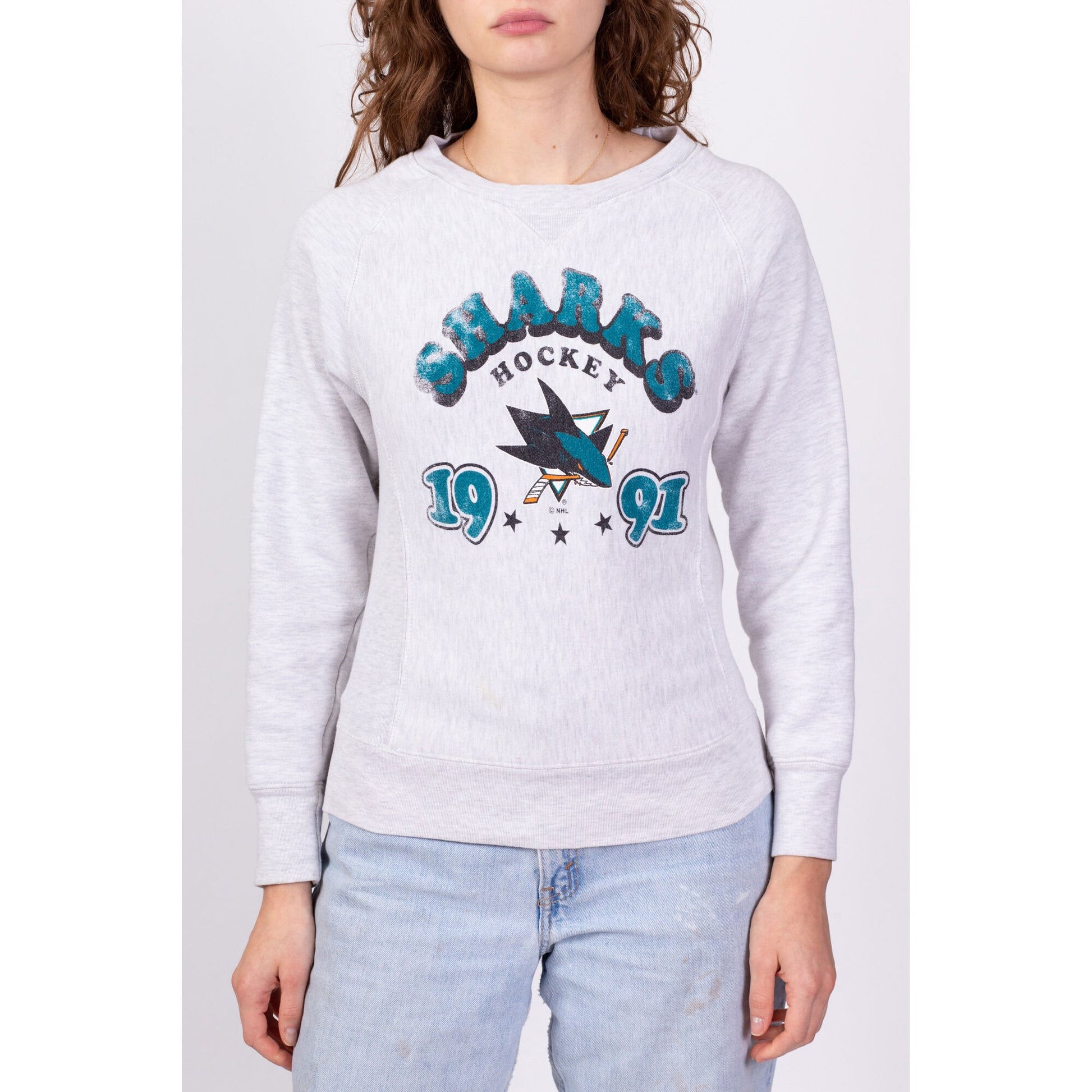 90s San Jose Sharks NHL Sweatshirt - Extra Small