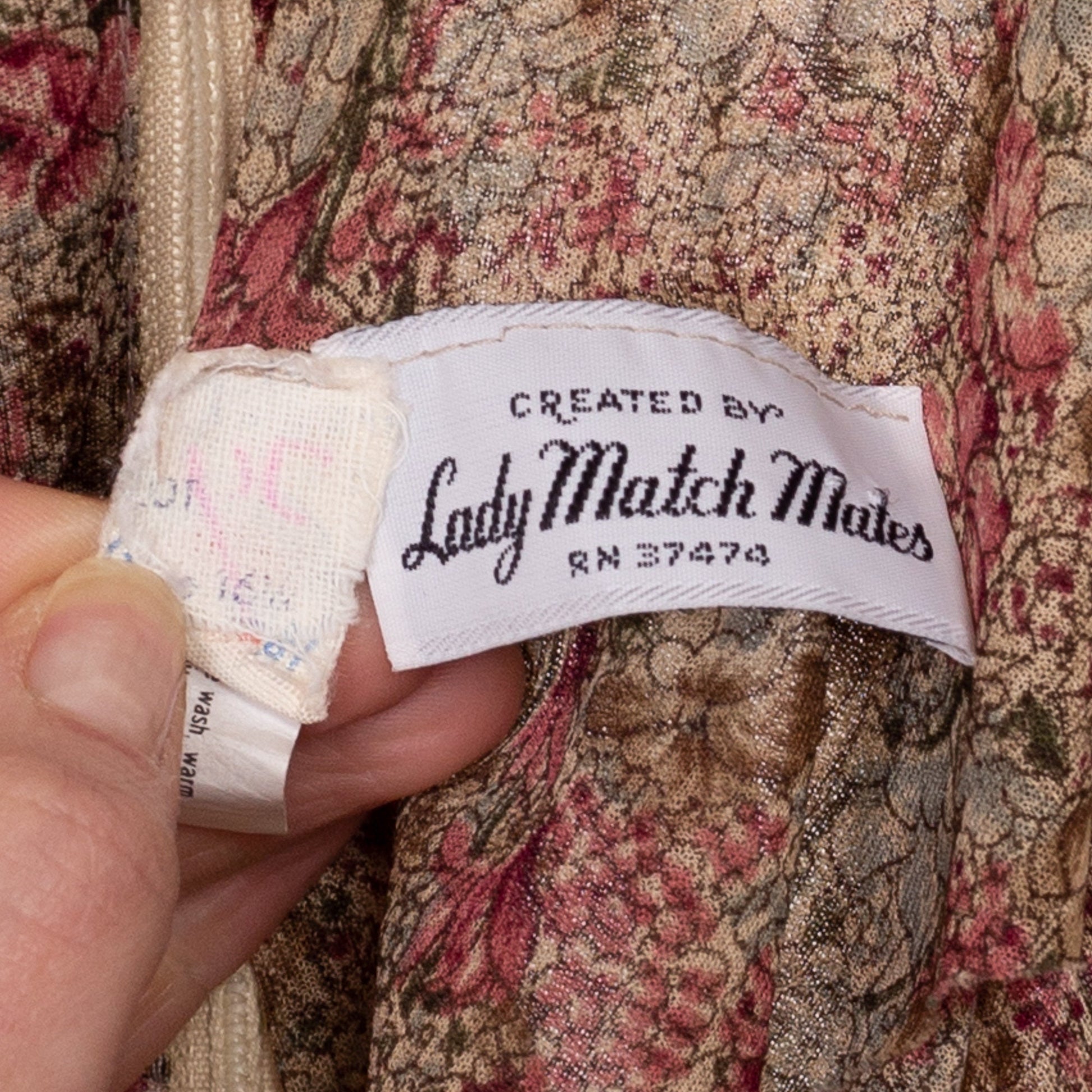 70s Boho Brown Floral Prairie Midi Dress - Medium