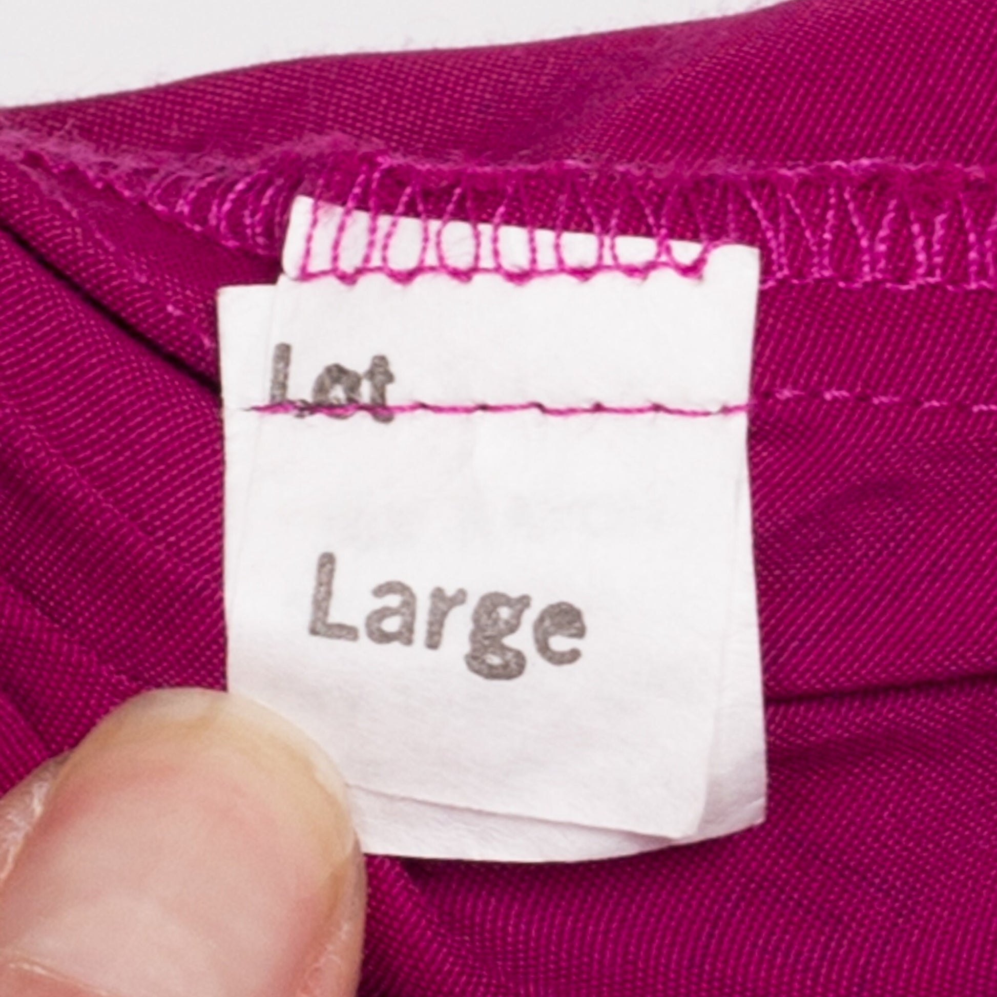 80s Swirly Polka Dot Print Magenta Shorts - Small to Medium