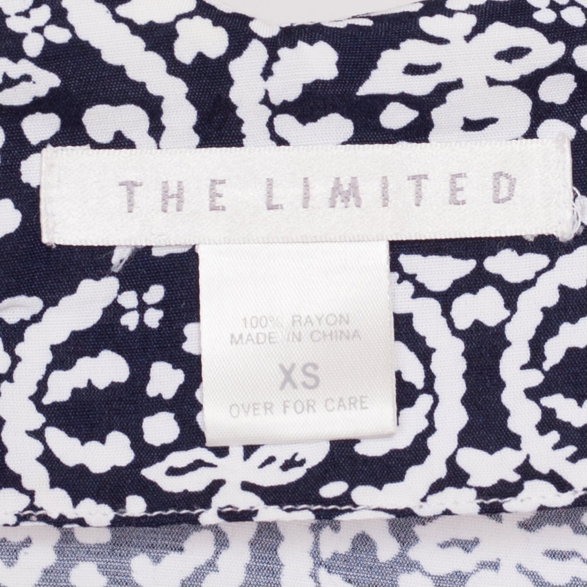 90s Navy Blue Floral Mini Sundress - Extra Small | Vintage Button Front Boho Fit Flare Grunge Dress