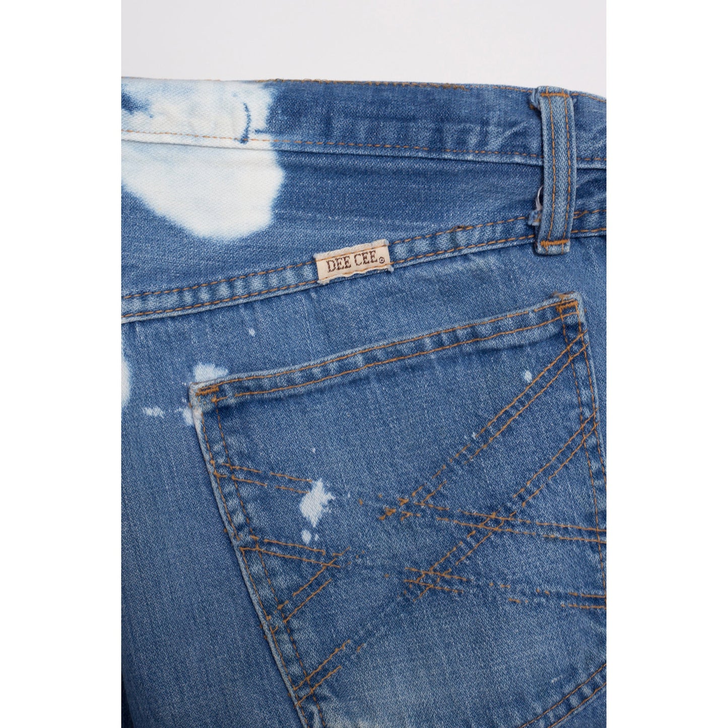 70s Dee Cee Bleached Bell Bottoms - Women's Medium, Men's Small, 30" | Vintage Unisex Denim Flared Leg Jeans