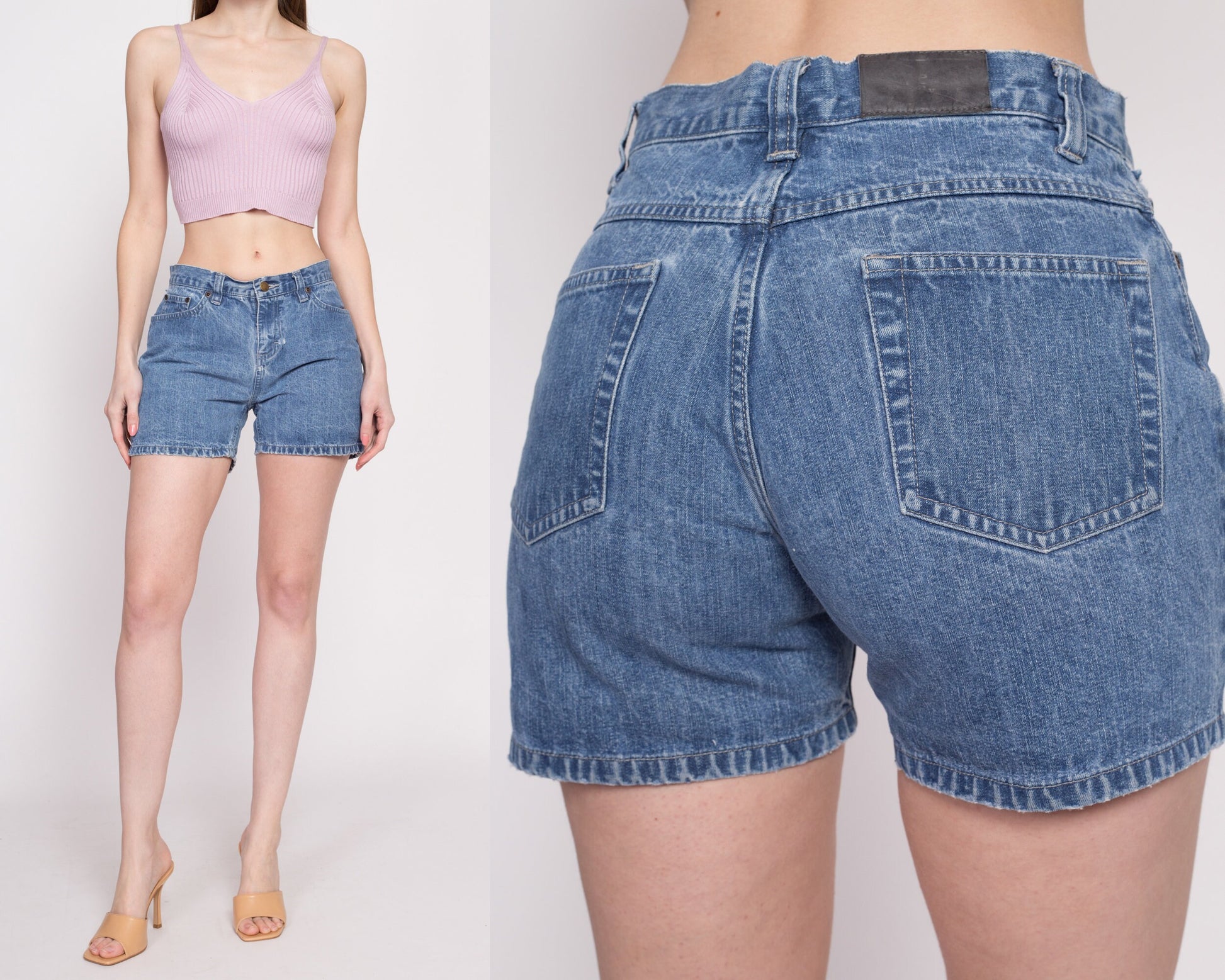 Y2K Lee Mid Rise Jean Shorts - Small