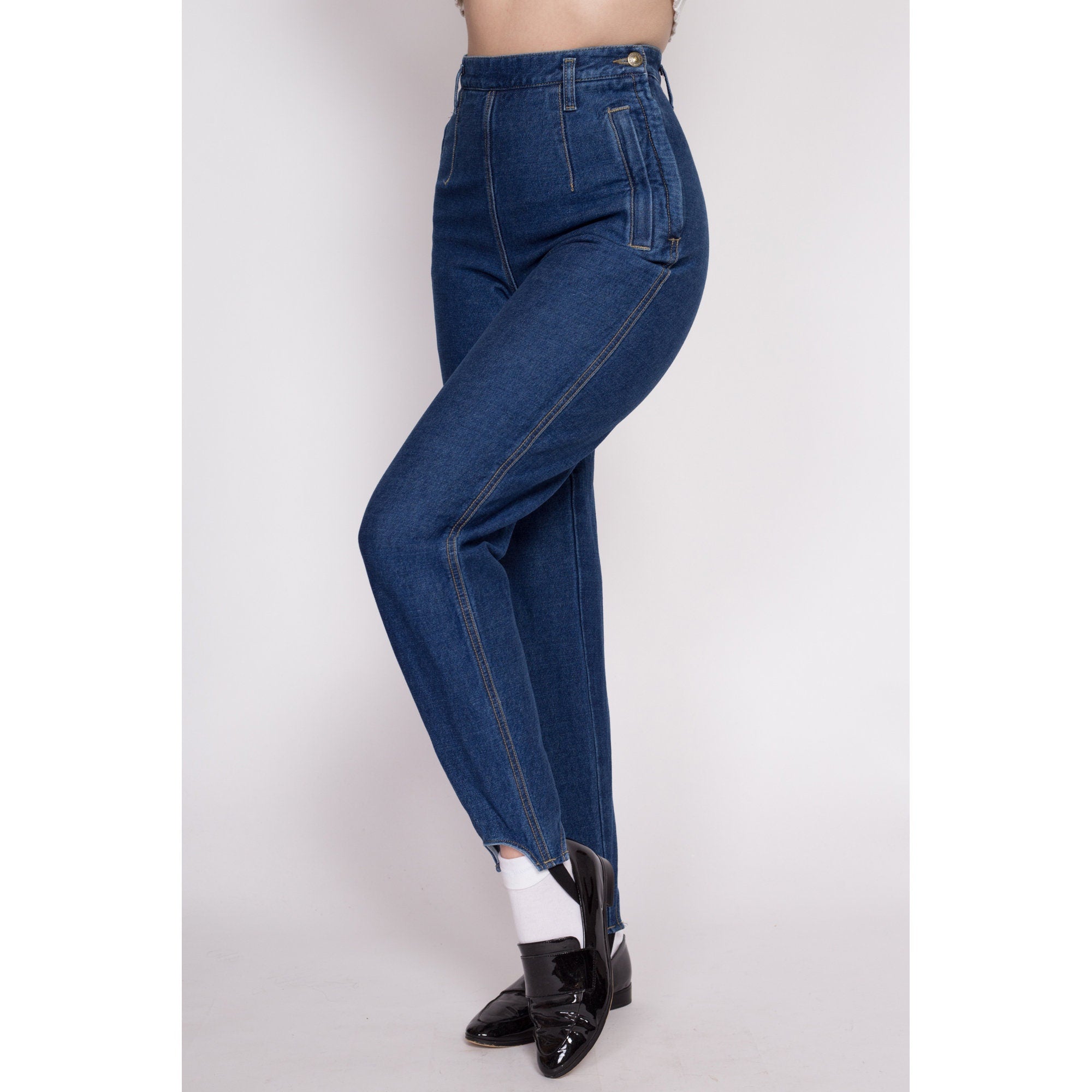 Vintage 1940's/ Early 1950's Side Zipper Denim Pants/ | Etsy Norway | Zipper  jeans, Side zipper, Fashion