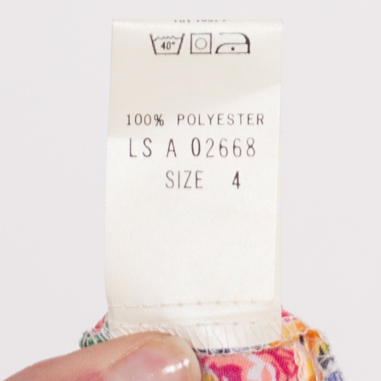 80s Colorful Floral Wrap Top - Small | Vintage Long Sleeve Cropped Secretary Blouse