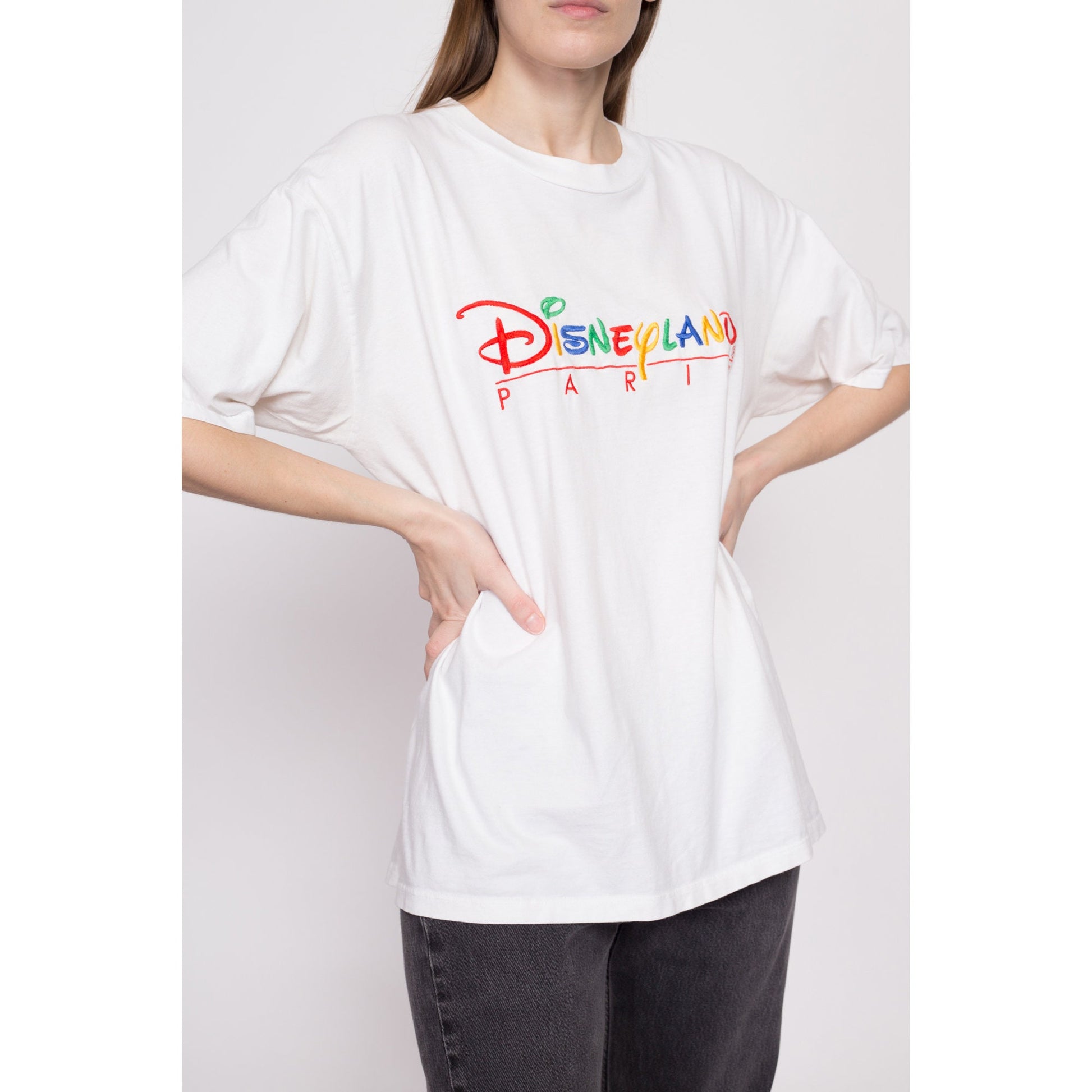 90s Disneyland Paris T Shirt - Men's Large, Women's XL – Flying