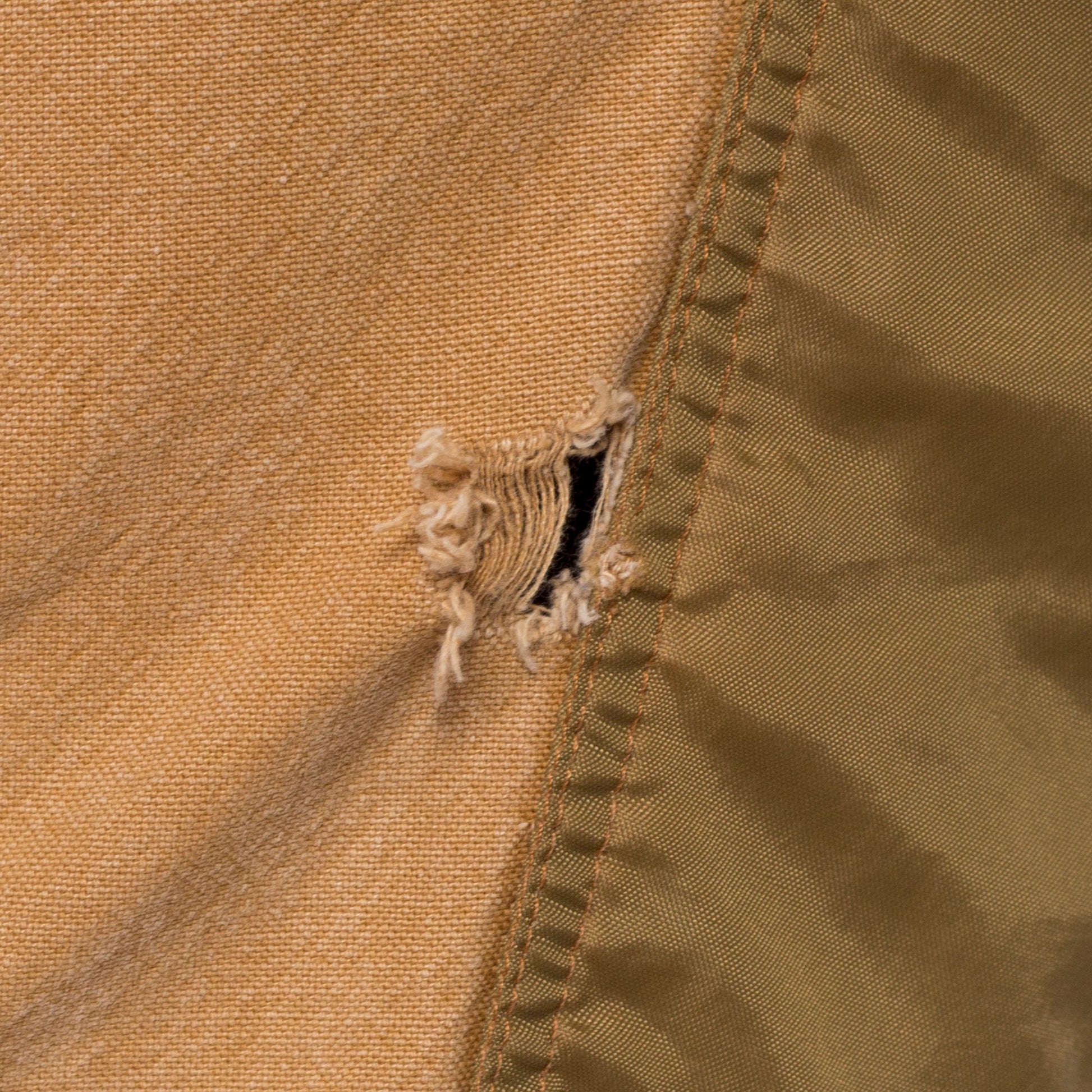 Vintage Duck Canvas Upland Hunting Pants - 41x28 | Waterproof Panel Tan Brown Workwear Outdoors Pants