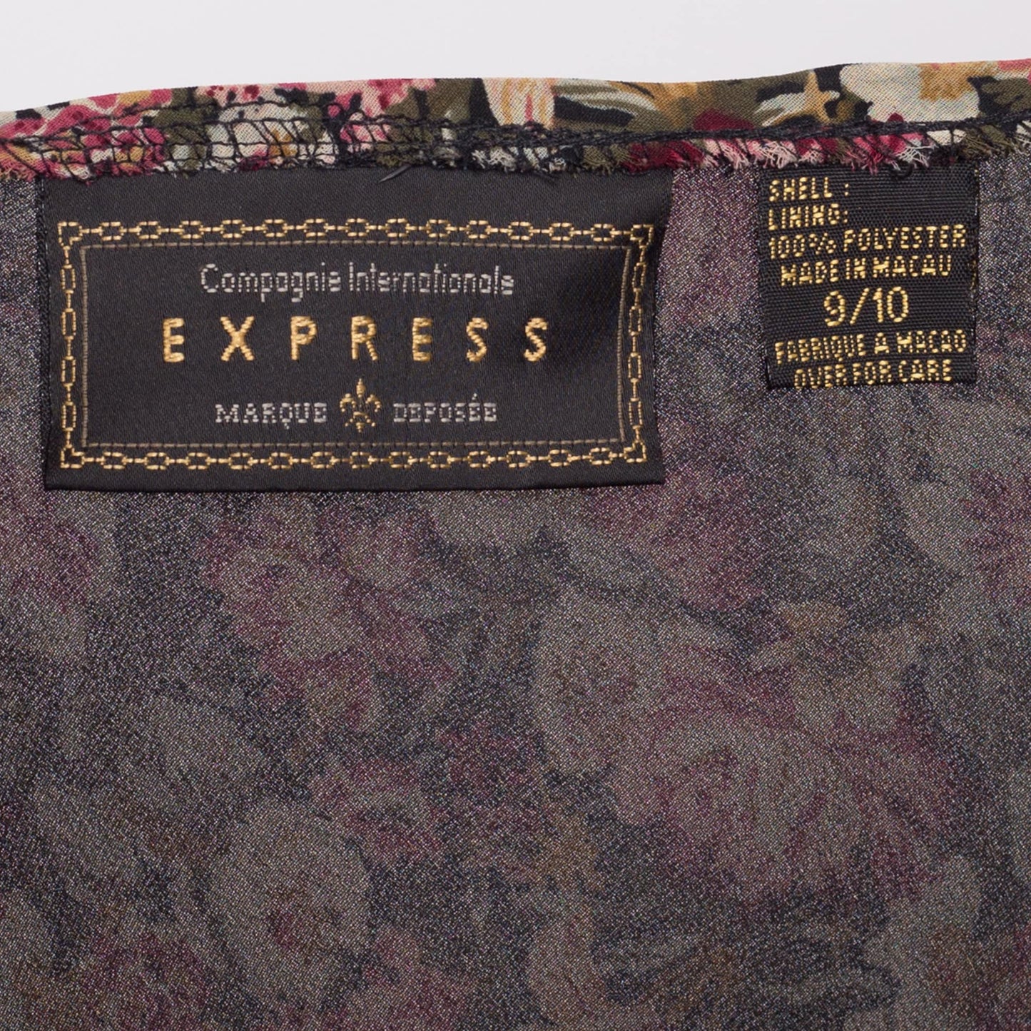 90s Floral Grunge Mid Rise Maxi Skirt - Medium | Vintage Express Side Button Lettuce Hem Flowy Slip Skirt