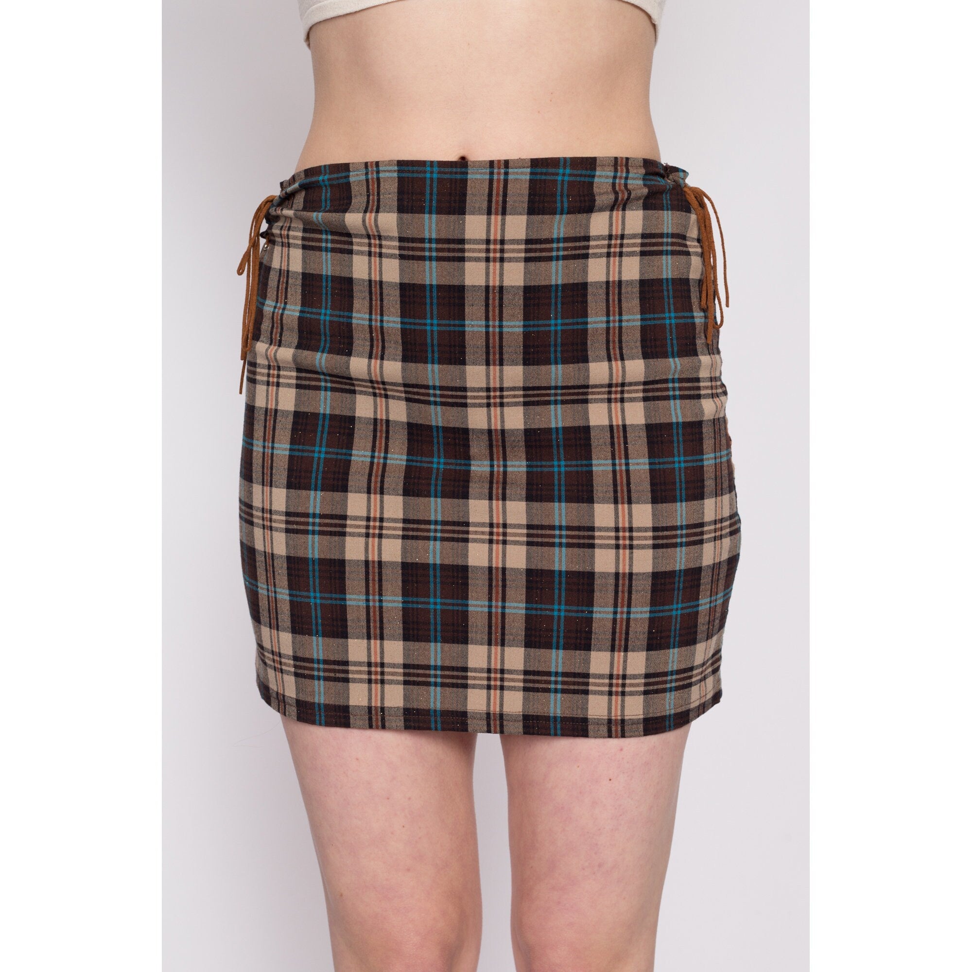 Plus Size Plaid Midi Skirt Plus Size Pencil Skirt High Waist Skirts