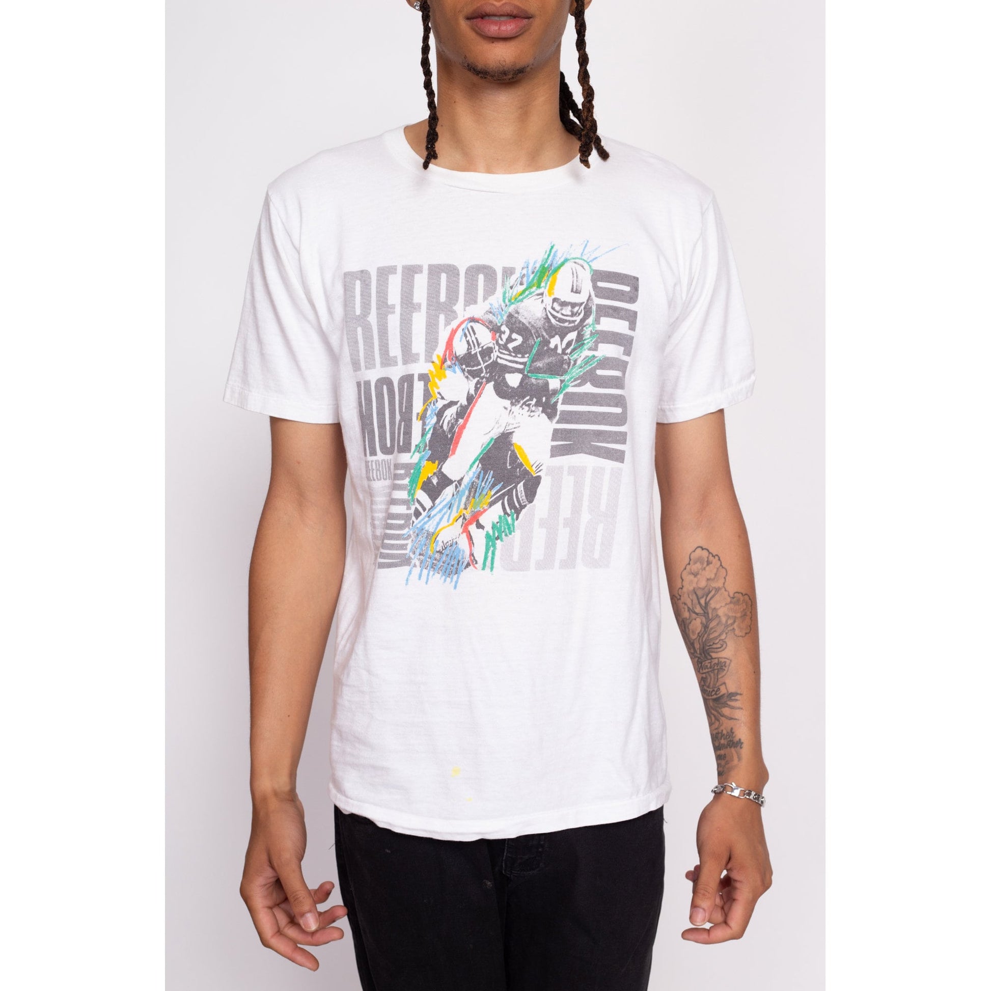 90s Reebok NFL T Shirt - Men's Medium | Vintage Football Graphic Tee