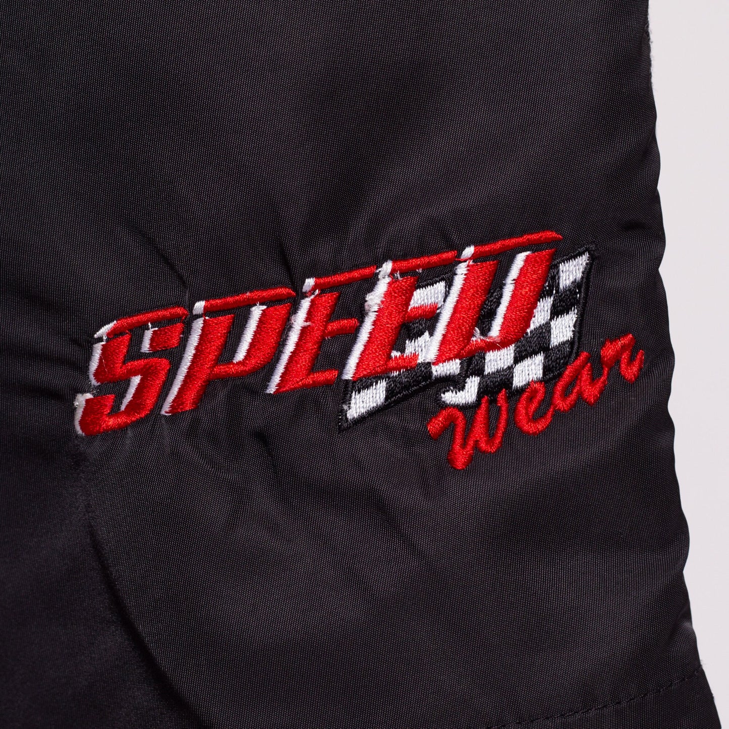 90s Speedo Board Shorts - Size 36 | Vintage Black Red Color Block Long Swim Shorts