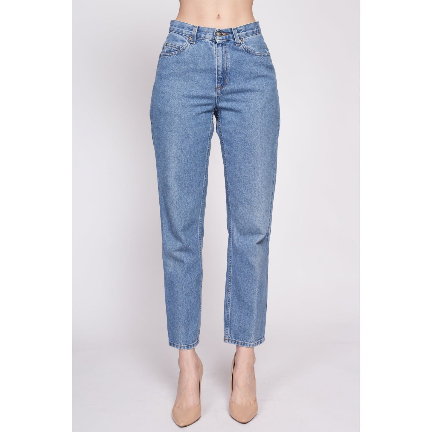 Vintage Liz Claiborne Mom Jeans - Petite Small, 27" | Y2K Denim Tapered Leg Mid High Rise Jeans