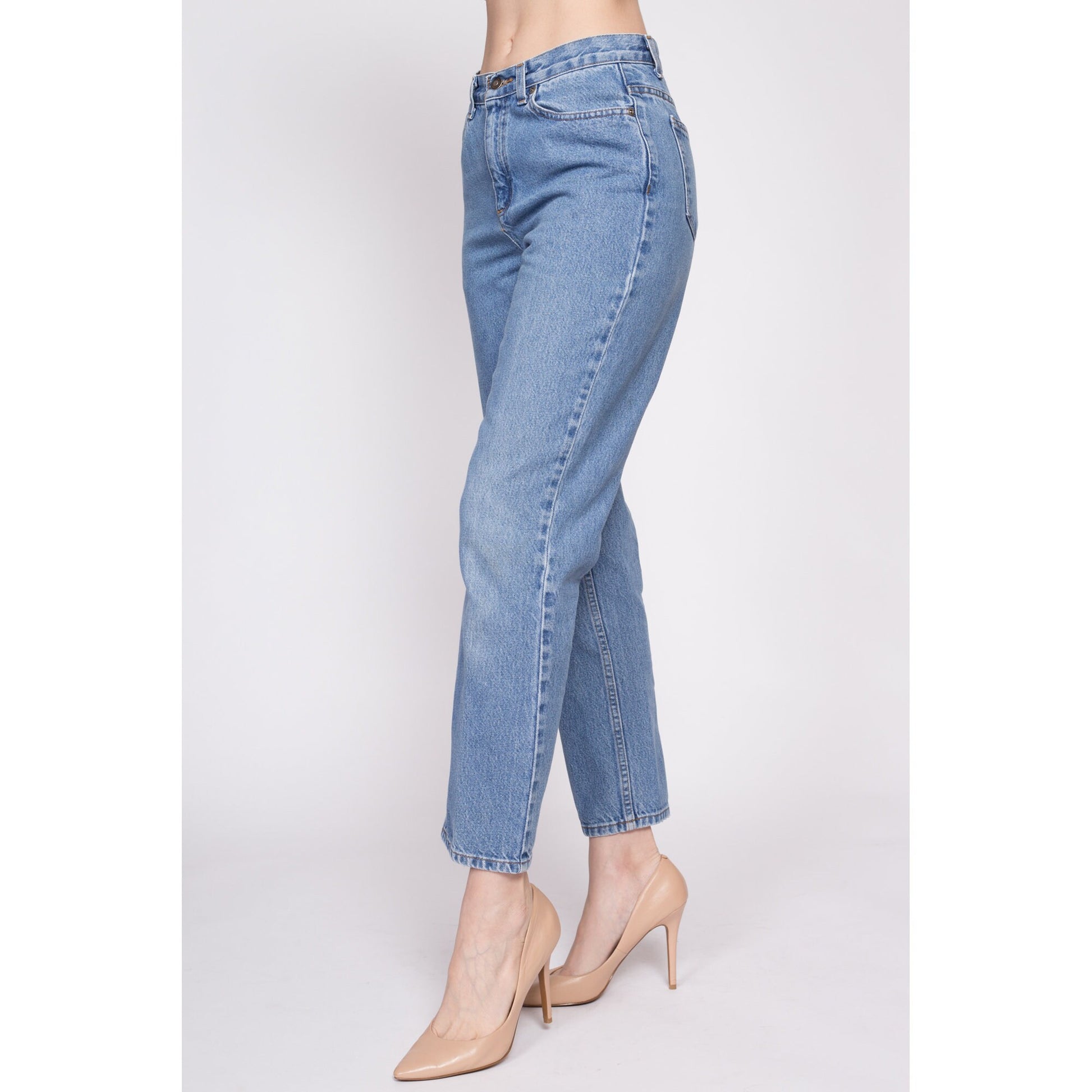 Vintage Liz Claiborne Mom Jeans - Petite Small, 27" | Y2K Denim Tapered Leg Mid High Rise Jeans